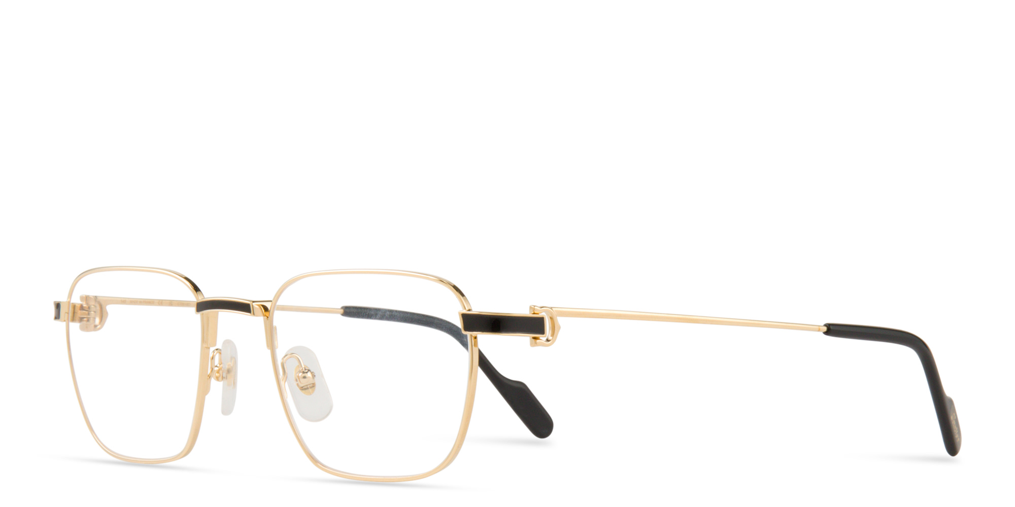 Cartier Première de Cartier Square Eyeglasses in Gold – Product Photo 2
