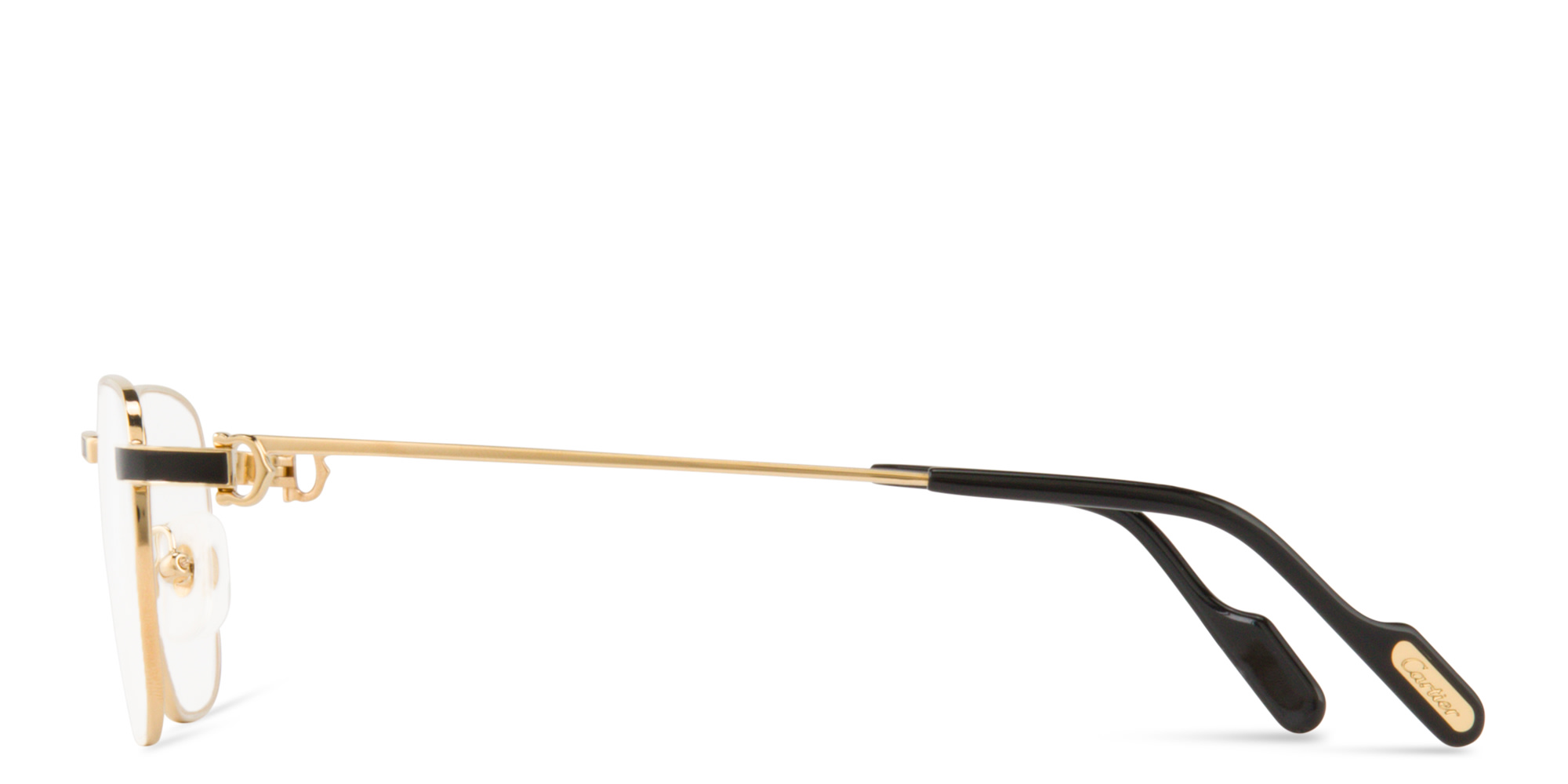 Cartier Première de Cartier Square Eyeglasses in Gold – Product Photo 4
