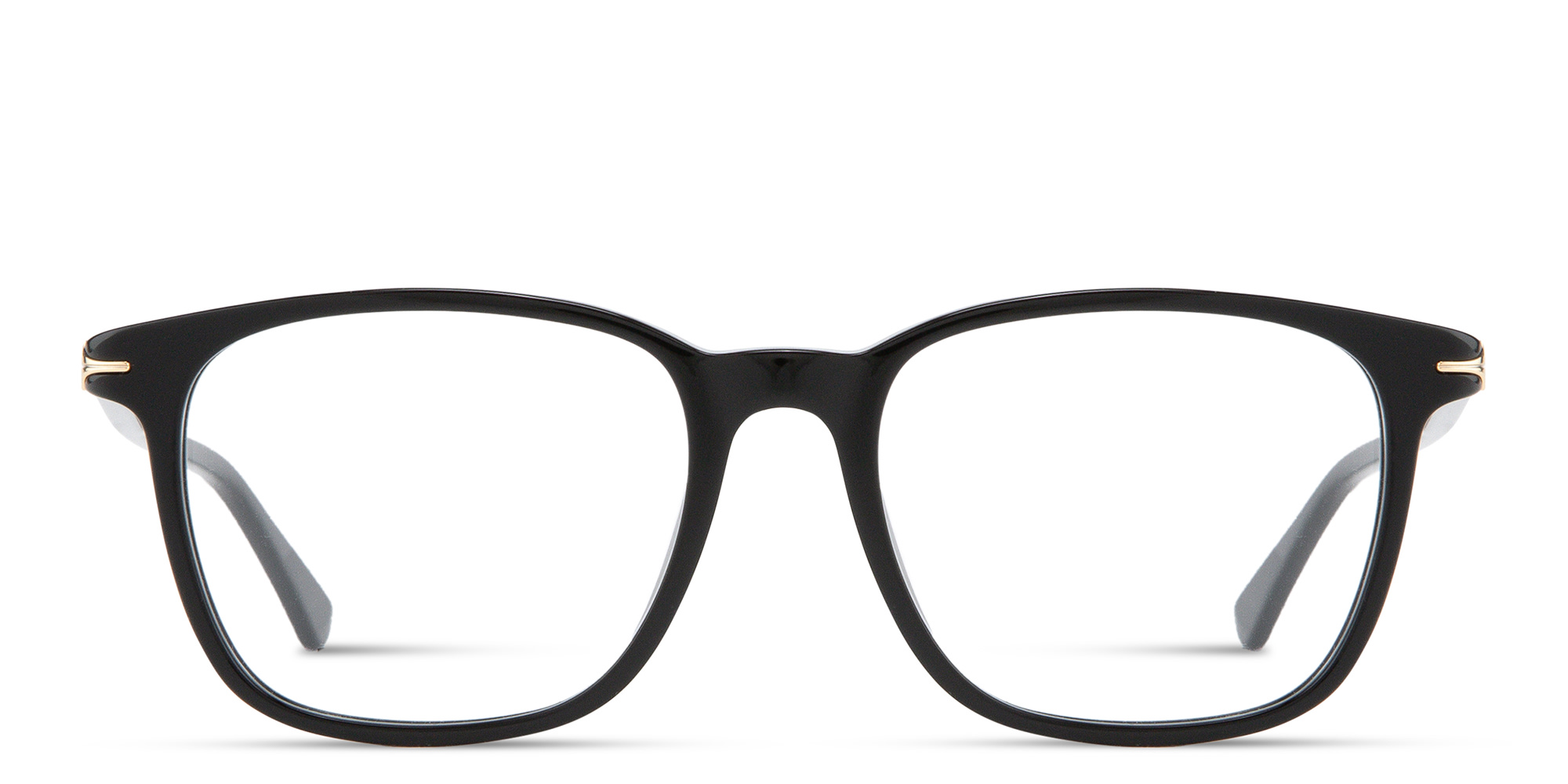 MONTBLANC Nib Square Eyeglasses in Black – Product Photo 1