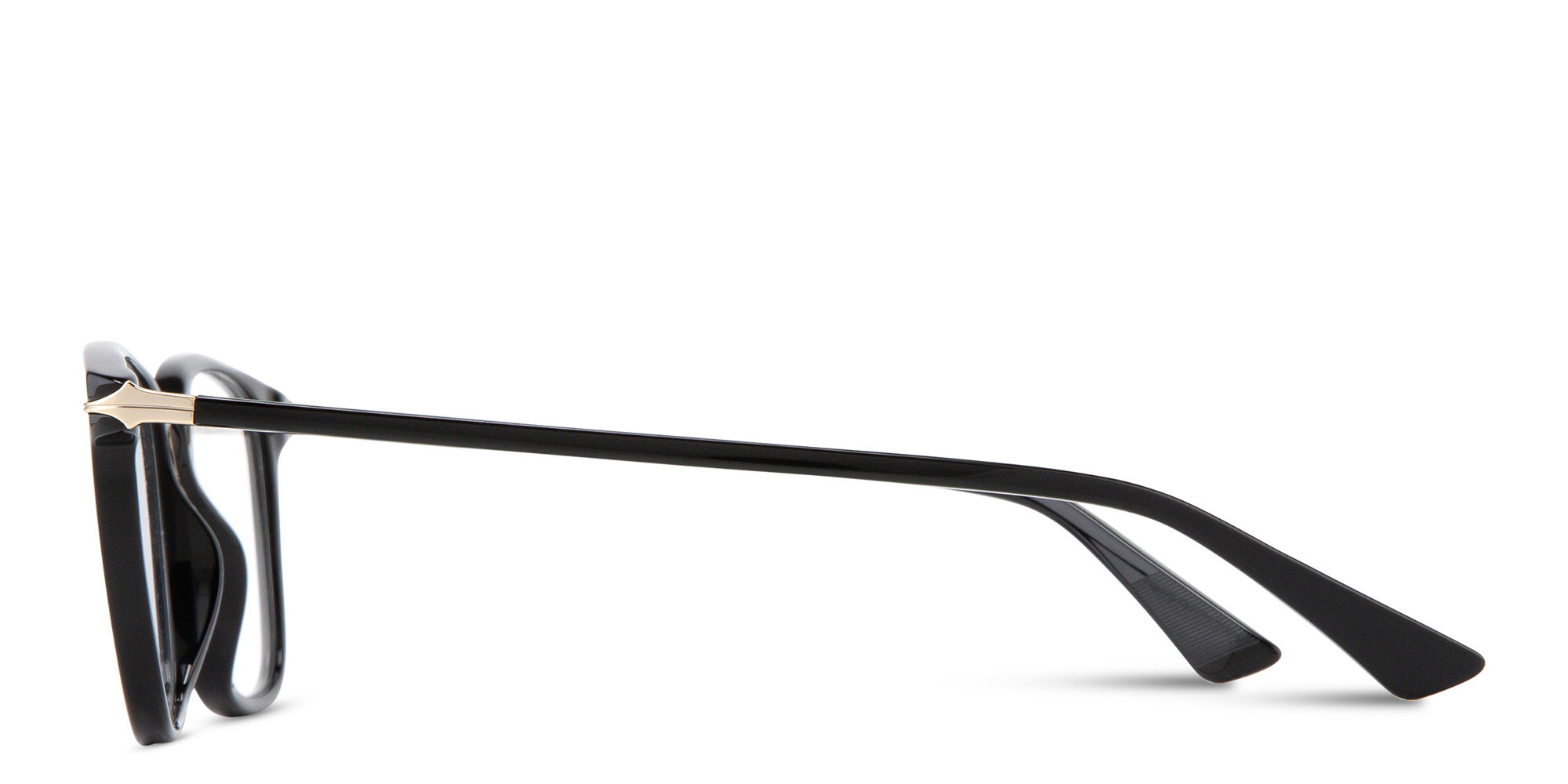 MONTBLANC Nib Square Eyeglasses in Black – Product Photo 4