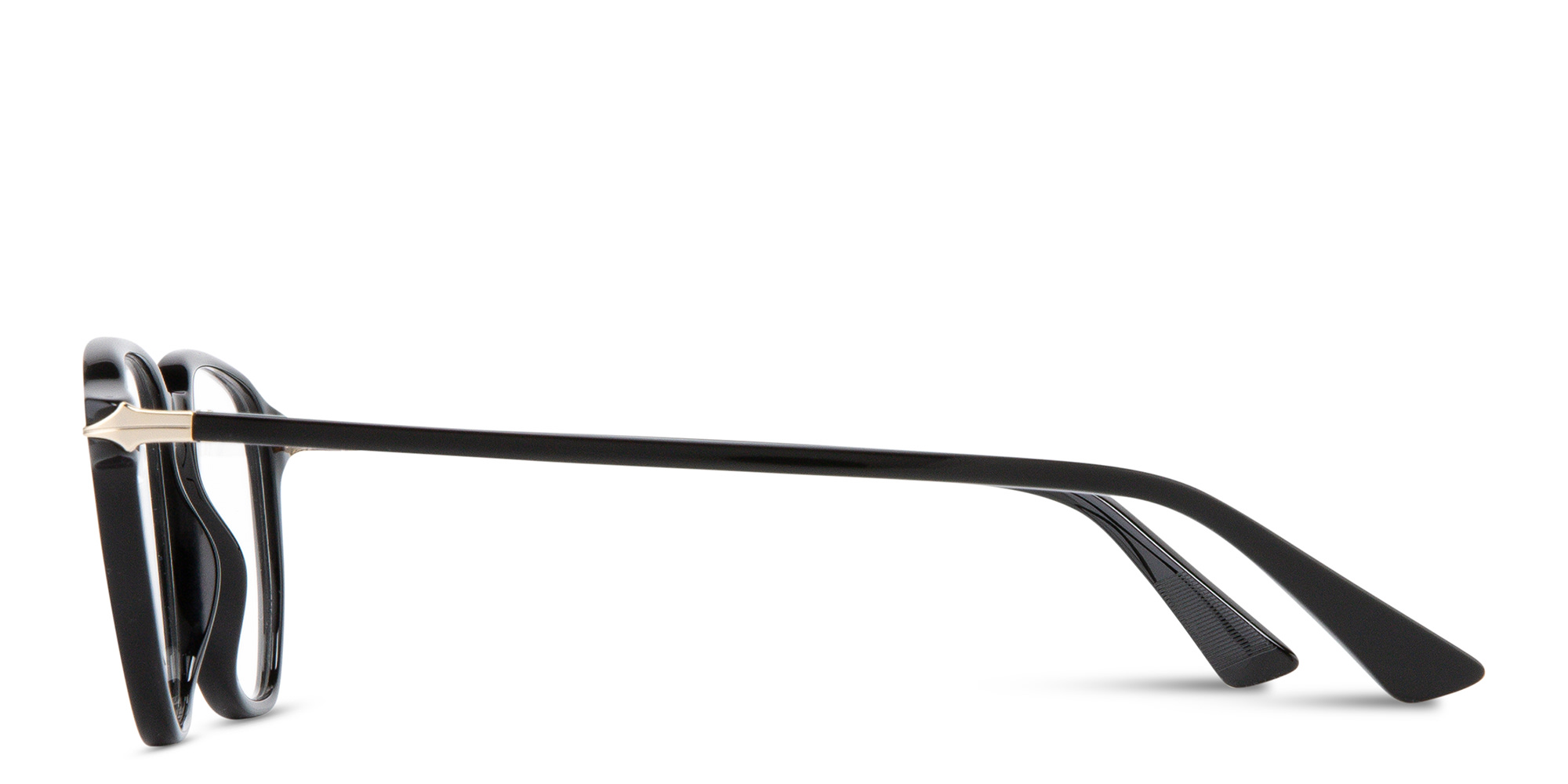 MONTBLANC Nib Square Eyeglasses in Black – Product Photo 4