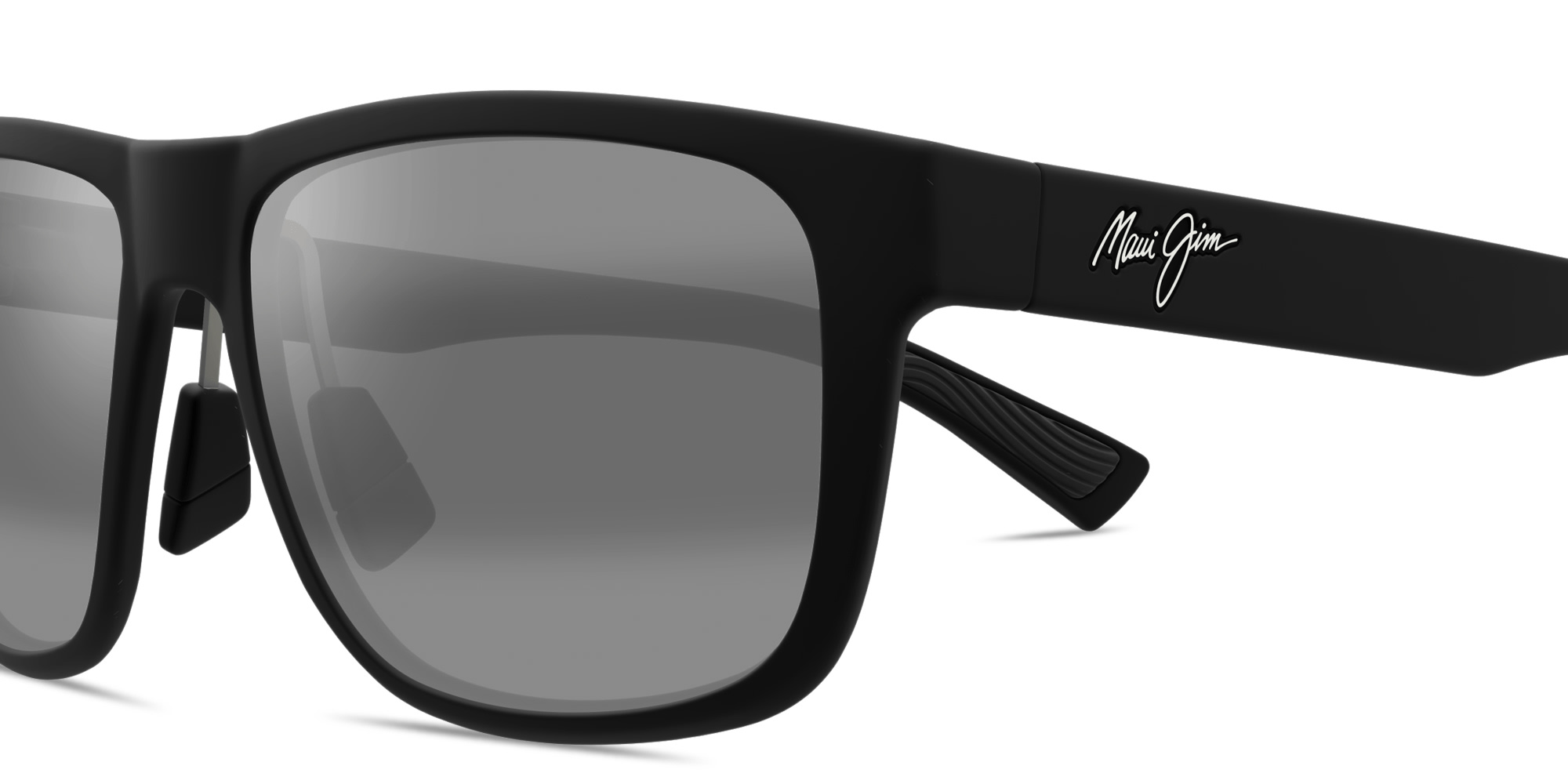 Shop Maui Jim Puakea Square Sunglasses in Black online.
