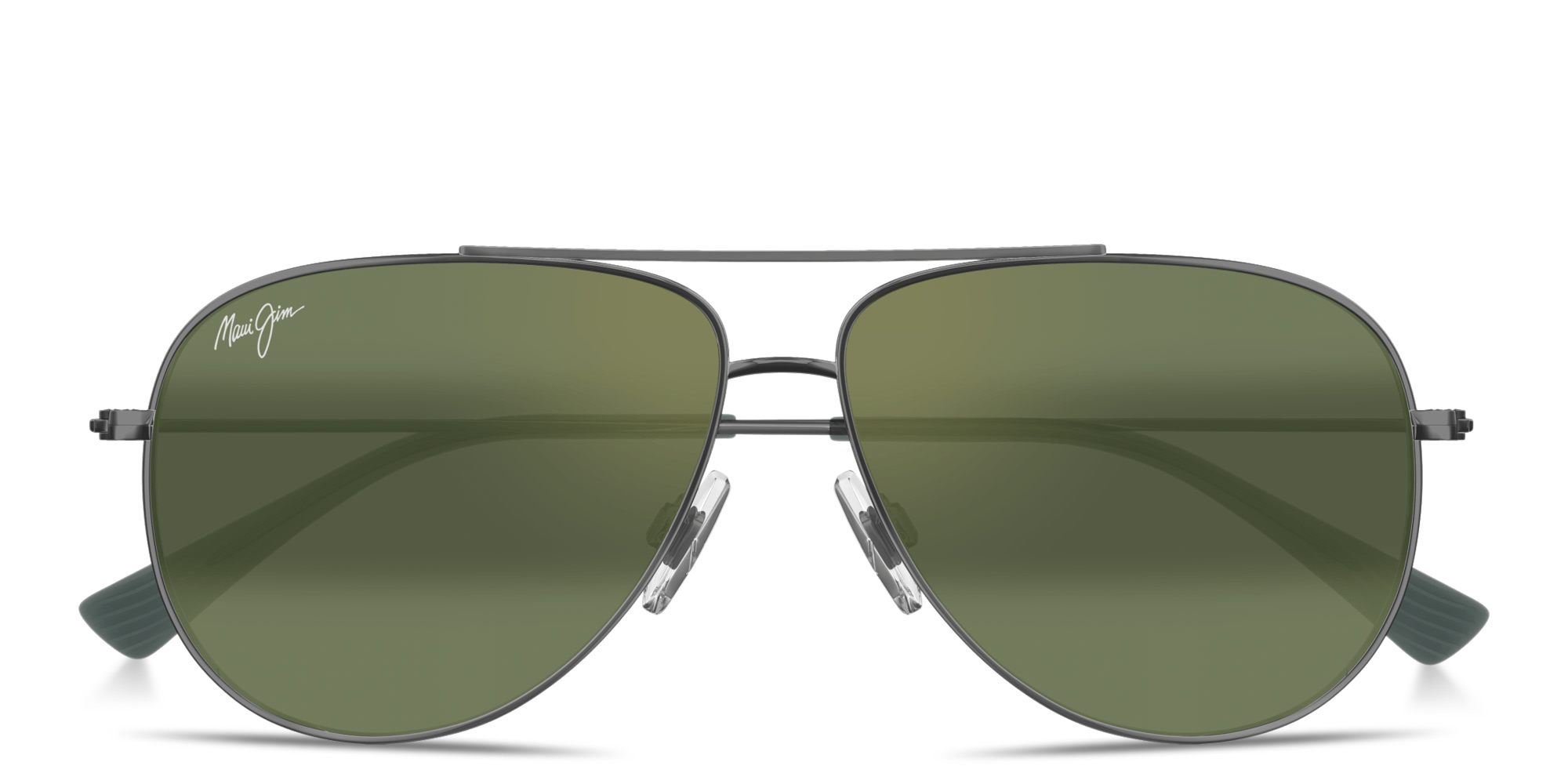 Shop Maui Jim Hau‘oli Pilot Sunglasses in Silver online.