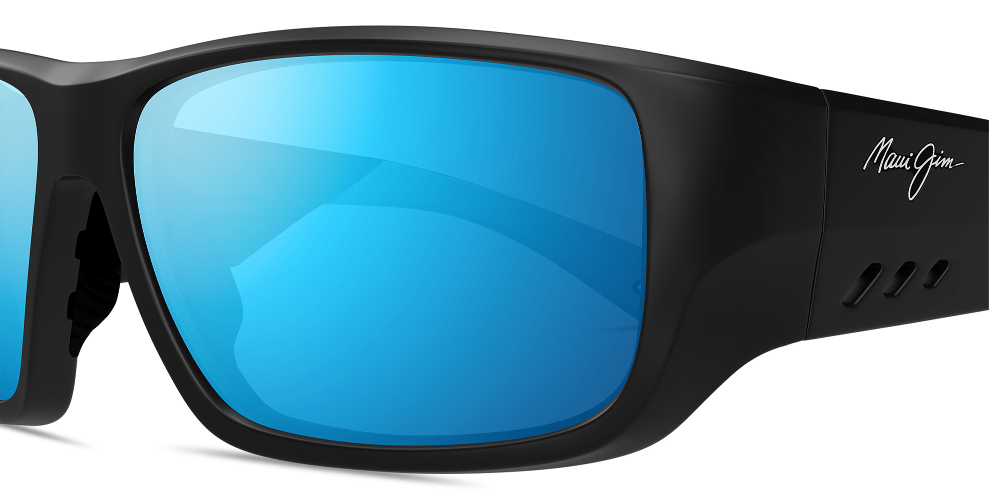 Shop Maui Jim Keha Rectangle Sunglasses in Black online.
