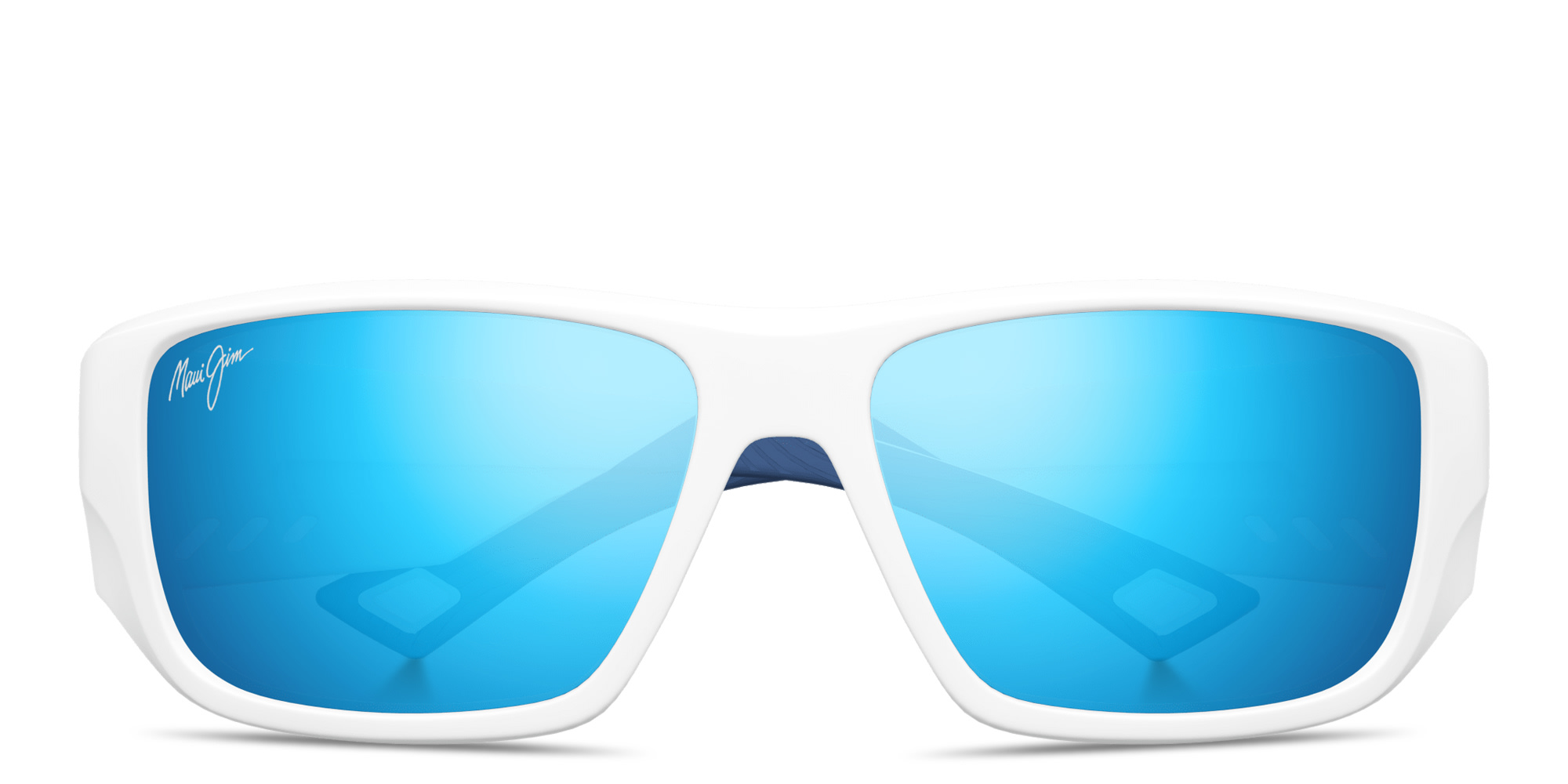 Shop Maui Jim Keha Rectangle Sunglasses in White online.