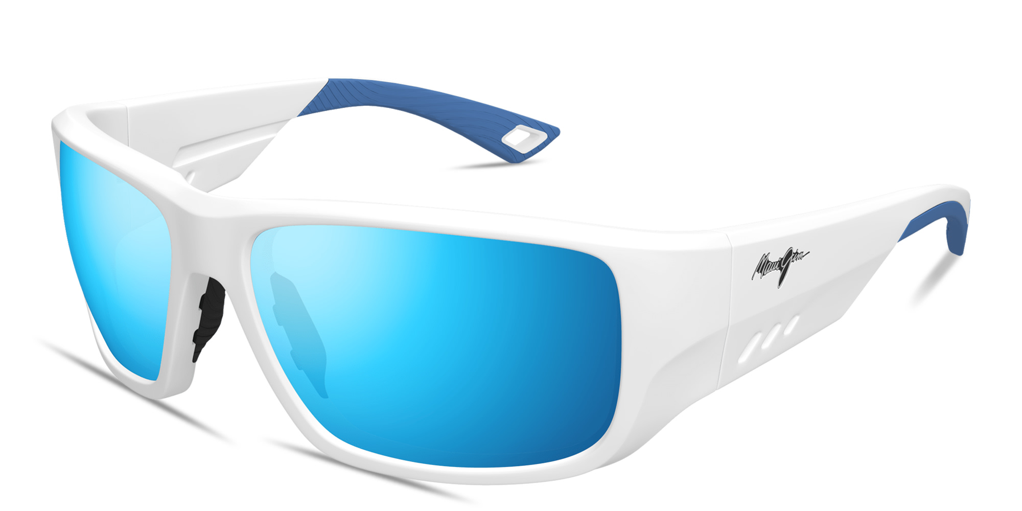 Shop Maui Jim Keha Rectangle Sunglasses in White online.