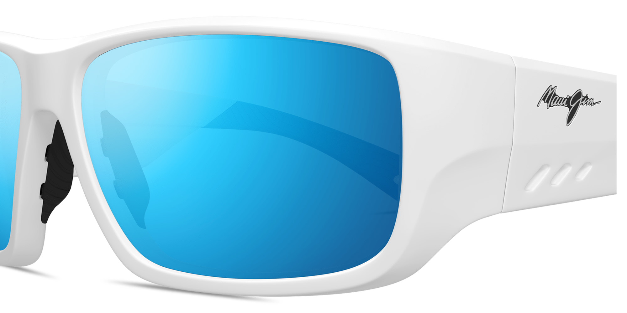Shop Maui Jim Keha Rectangle Sunglasses in White online.