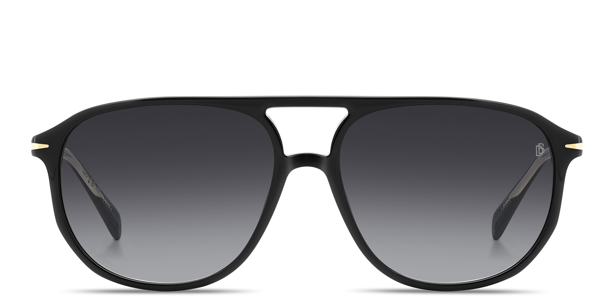 DAVID BECKHAM Talisman Pilot Sunglasses in Black – Product Photo 1