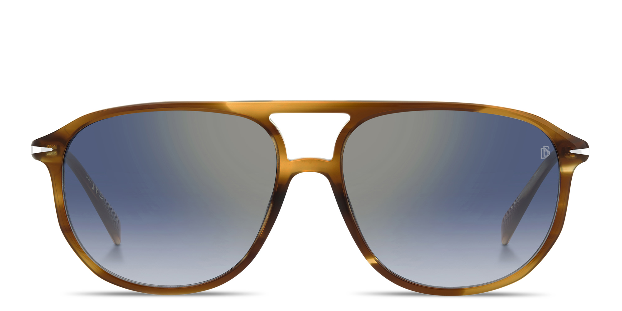 DAVID BECKHAM Talisman Pilot Sunglasses in Brown – Product Photo 1