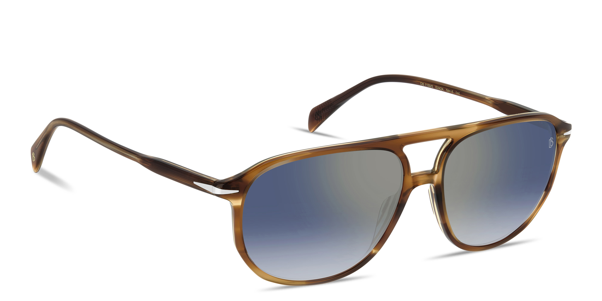 DAVID BECKHAM Talisman Pilot Sunglasses in Brown – Product Photo 3