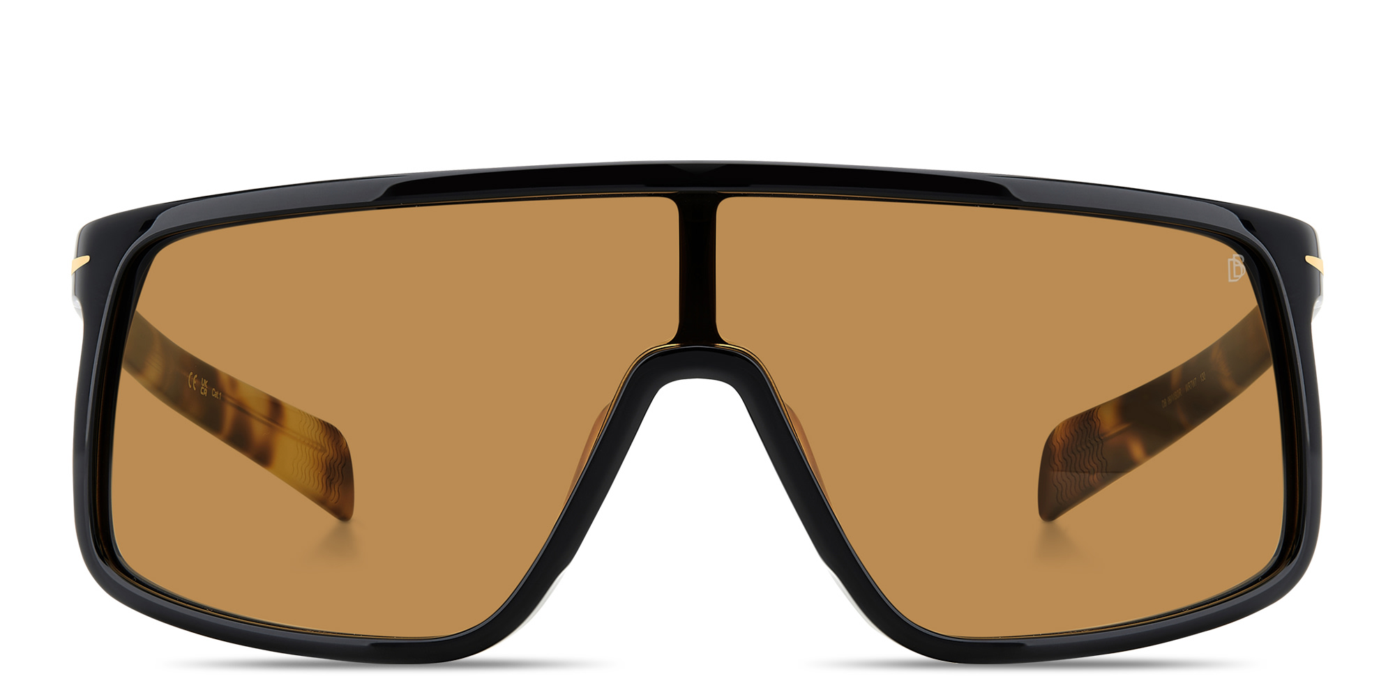 DAVID BECKHAM Talisman Wide Mask Sunglasses in Black – Product Photo 1