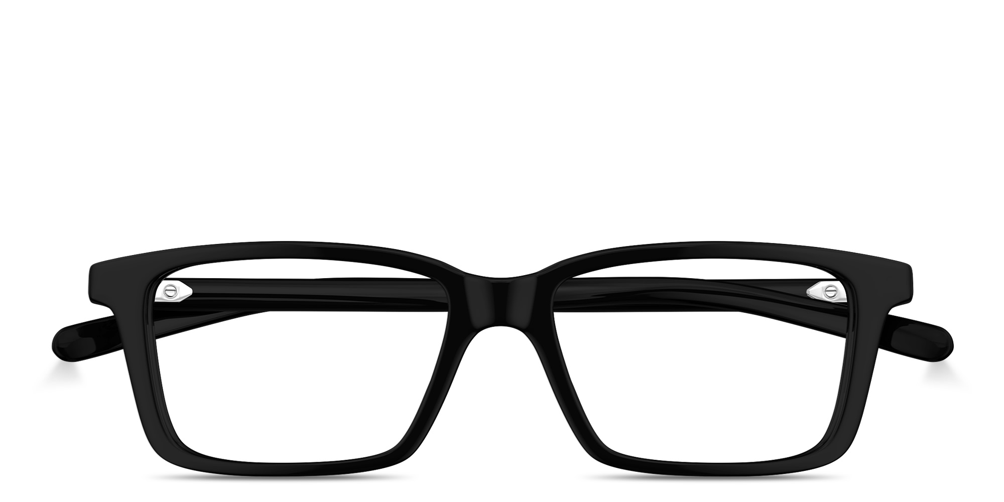 Shop GUCCI Web Rectangle Eyeglasses in Black online.