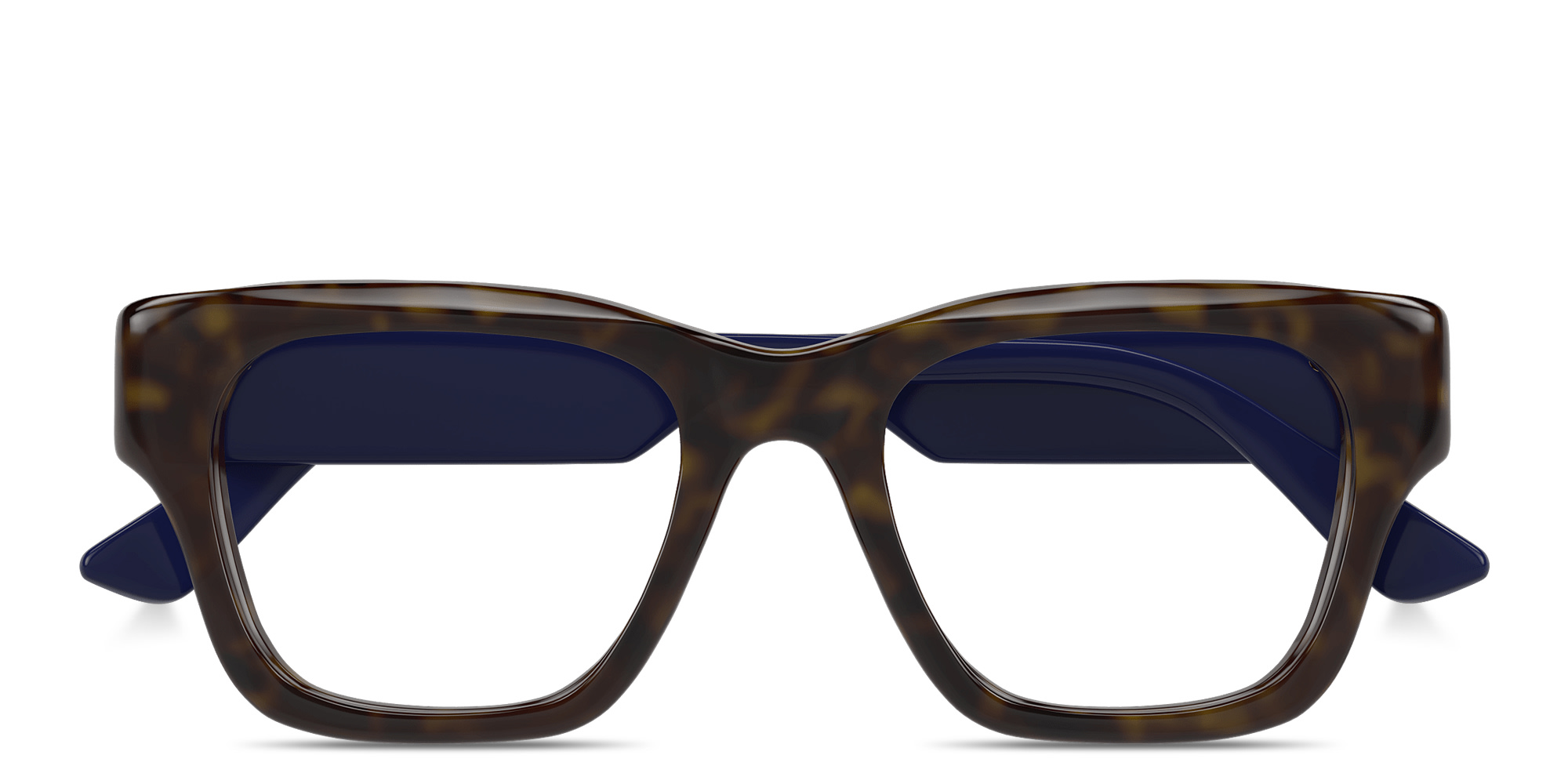 تسوق نظارات طبية مربّعة بتوقيع العلامة غوتشي بلون مموه أونلاين.