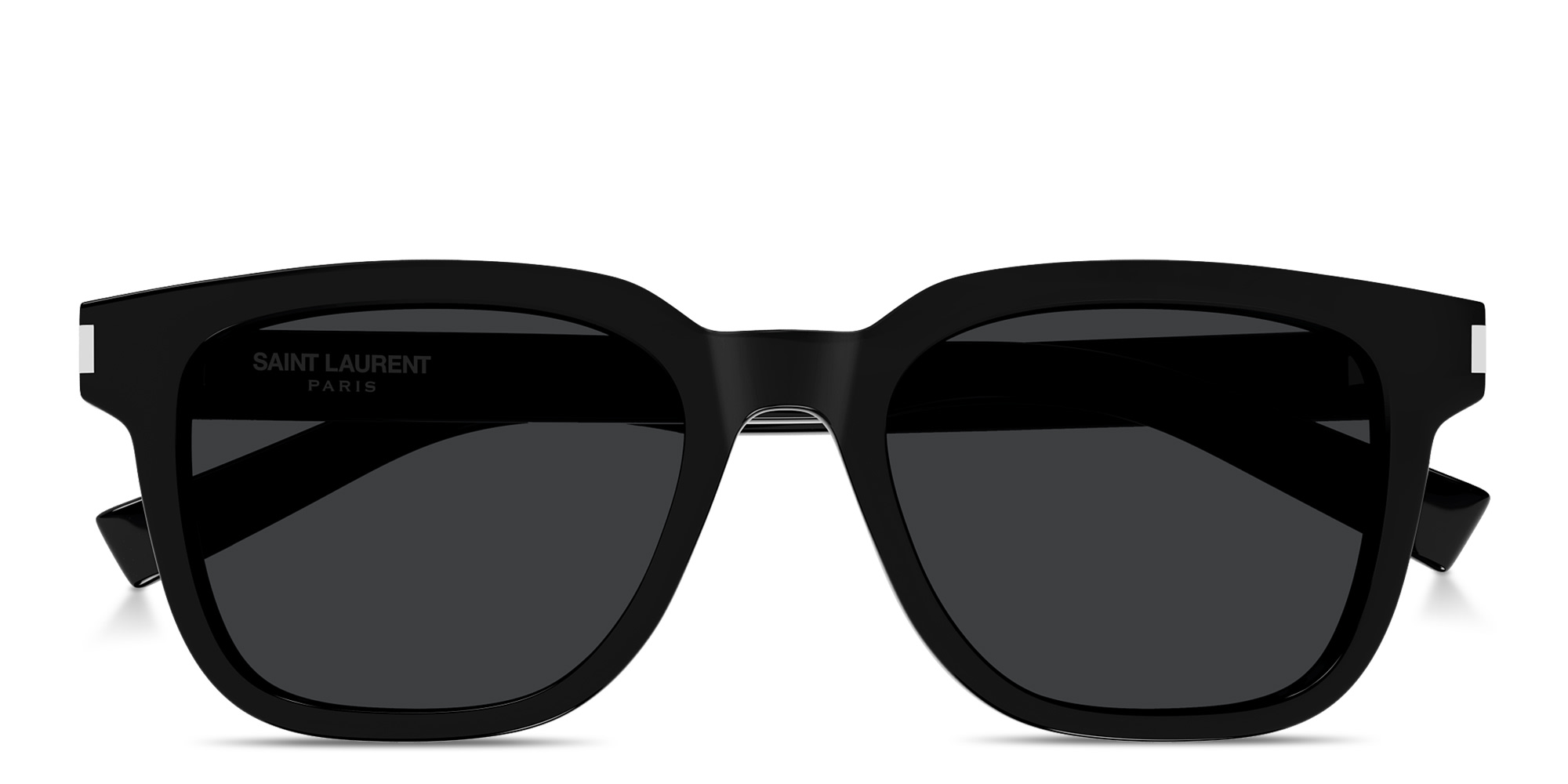 SAINT LAURENT Mid Naked Wirecore Square Sunglasses in Black – Product Photo 1