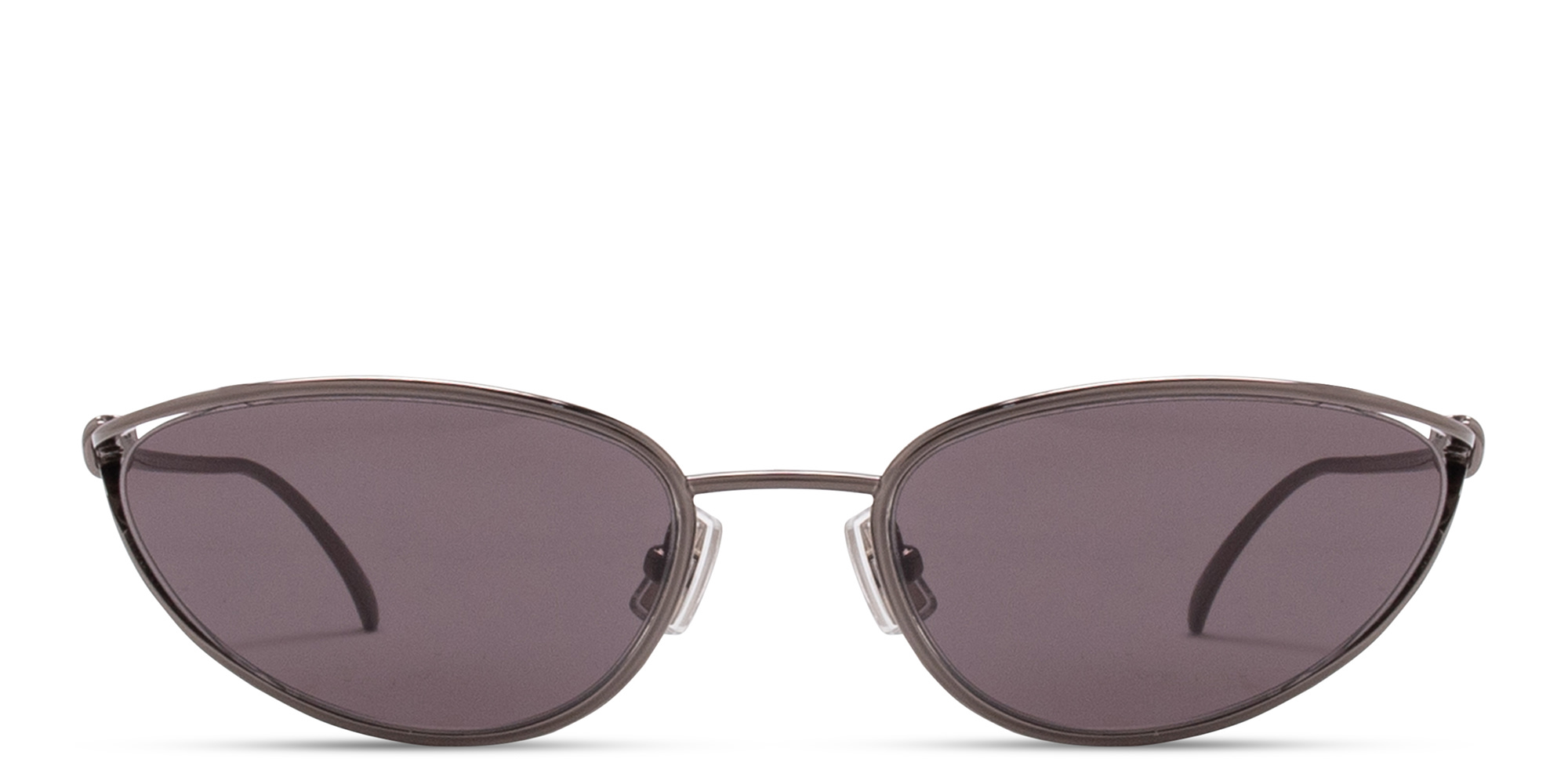 Shop BOTTEGA VENETA Knot Cat-Eye Sunglasses in Gunmetal online.