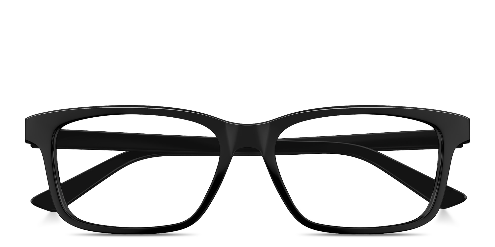 Shop BOTTEGA VENETA Script Logo Wide Rectangle Eyeglasses in Black online.