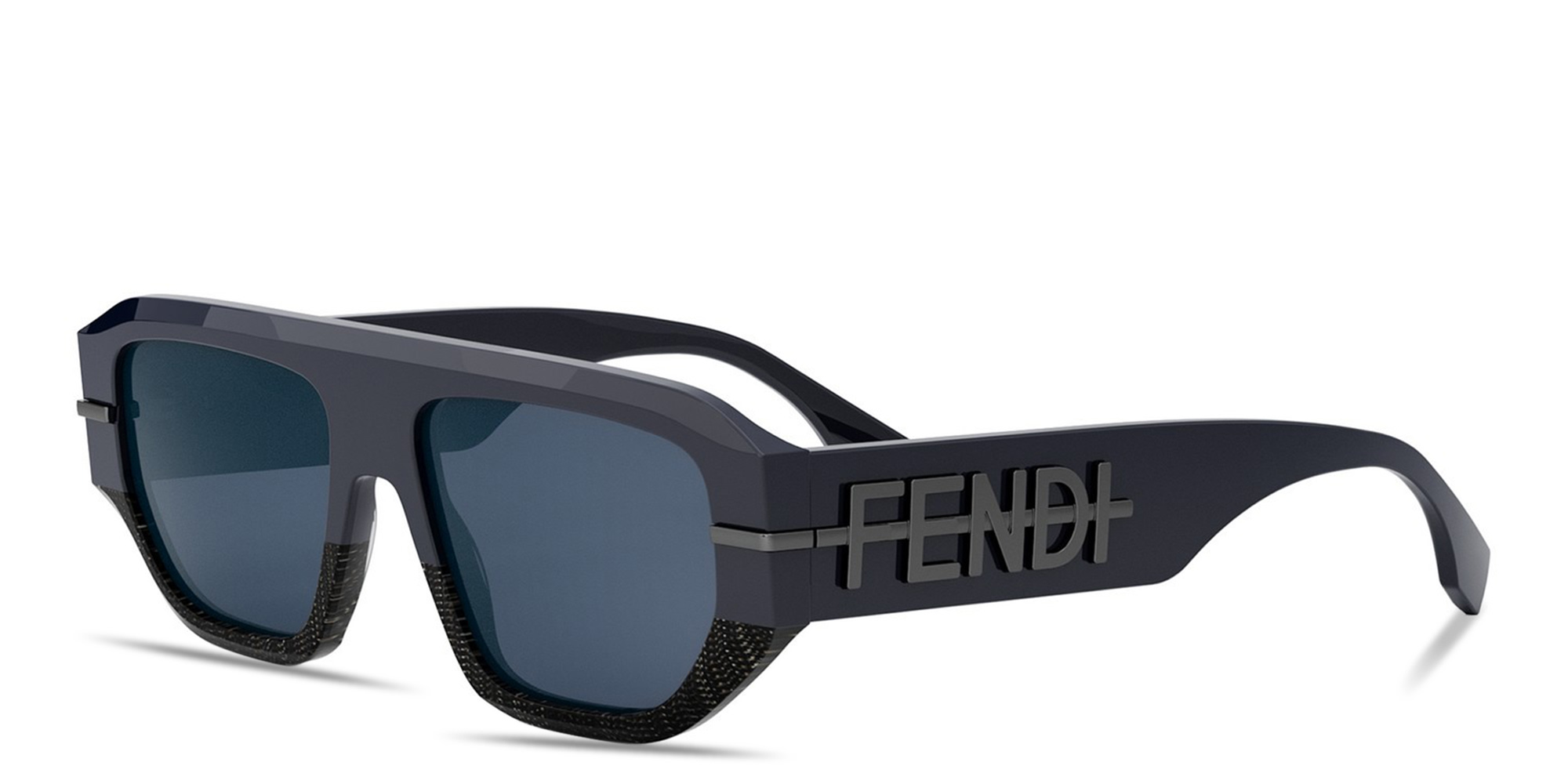 Buy FENDI Fendigraphy Blue Irregular Sunglasses Online MAGRABi KSA