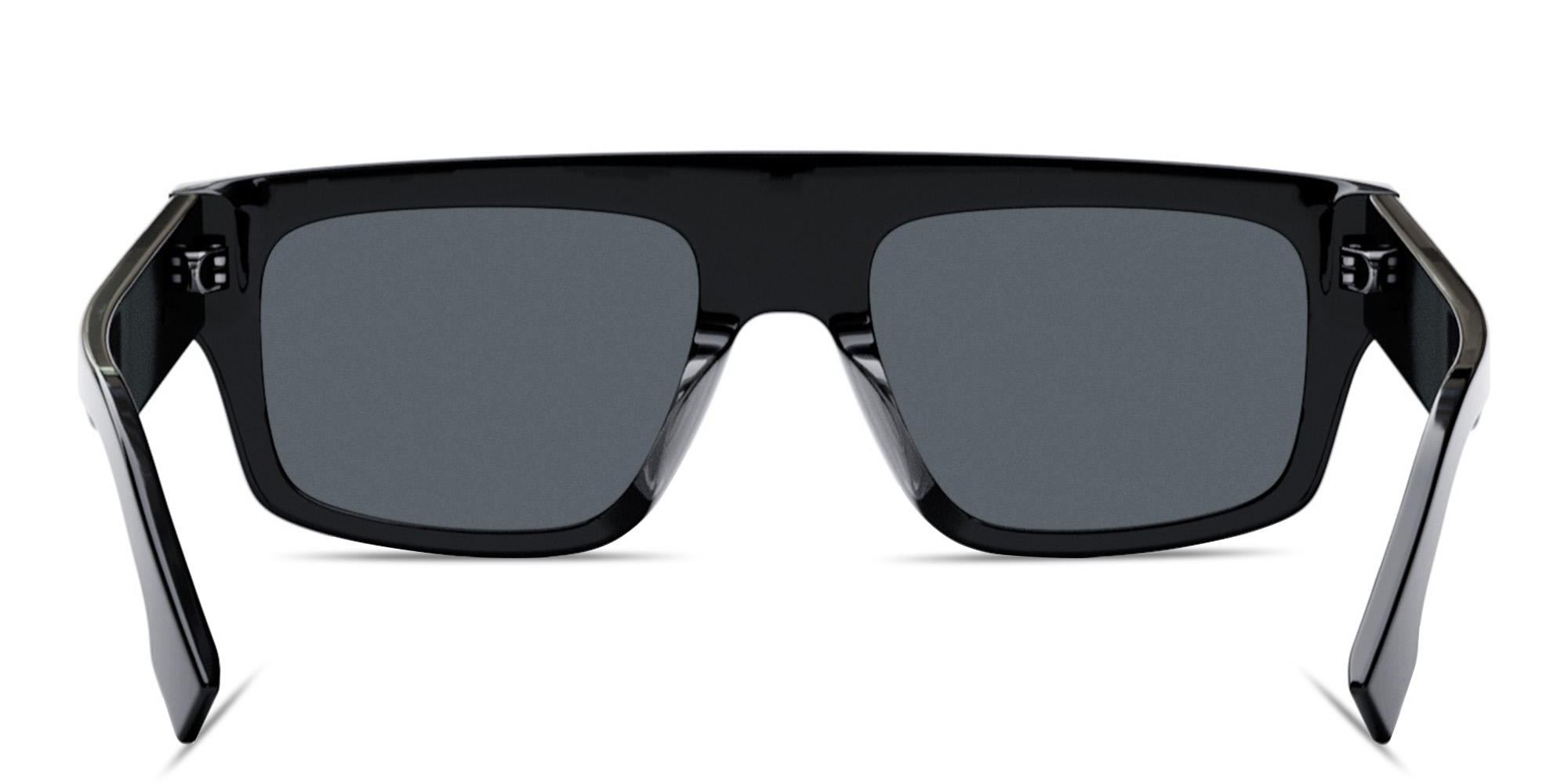 Shop FENDI Fendigraphy Brown Rectangular Sunglasses in Black online.