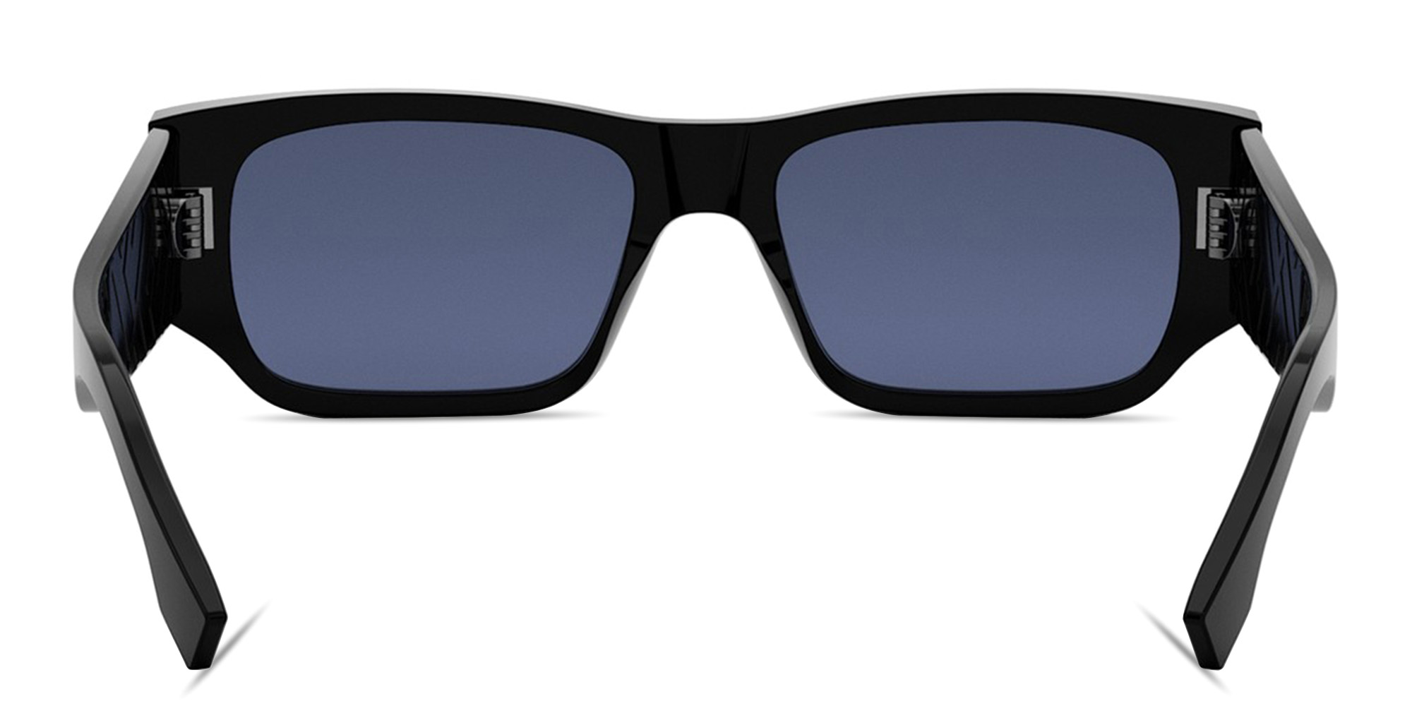 FENDI FF Squared Black Rectangular Sunglasses in Black – Product Photo 4