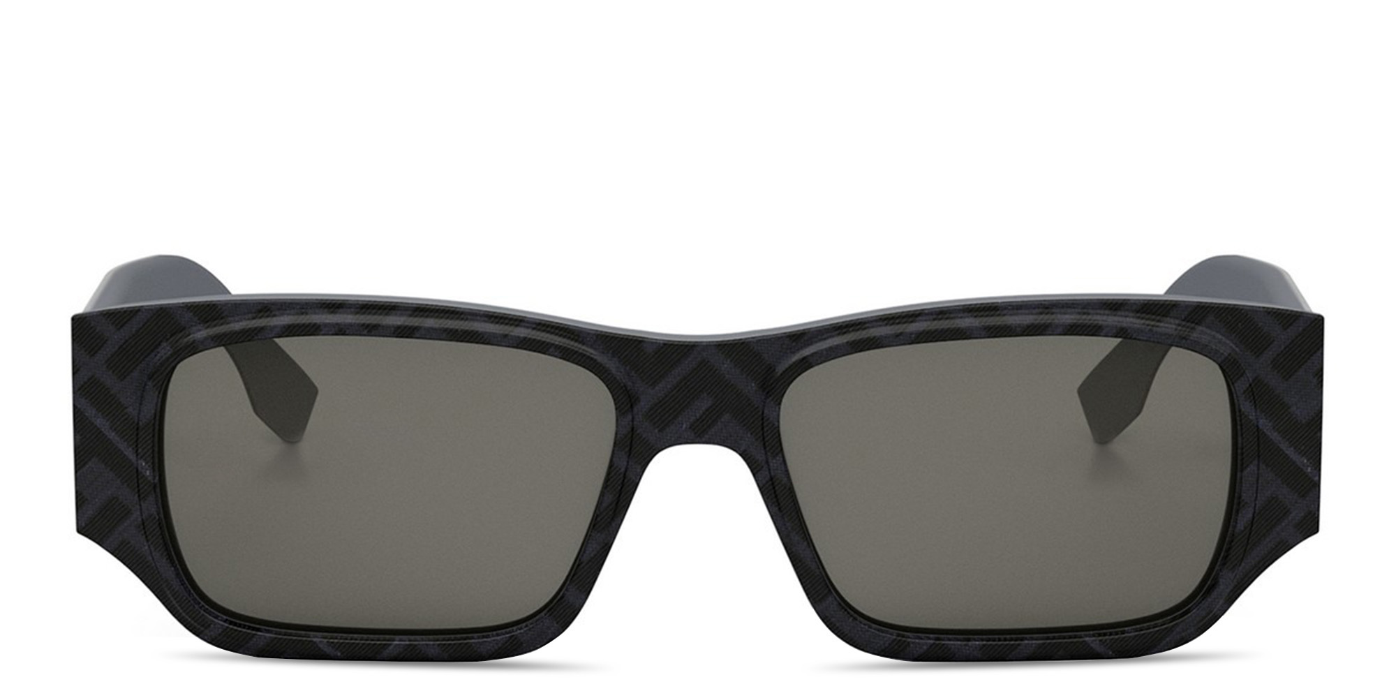 FENDI FF Squared Grey Rectangular Sunglasses in Grey – Product Photo 1