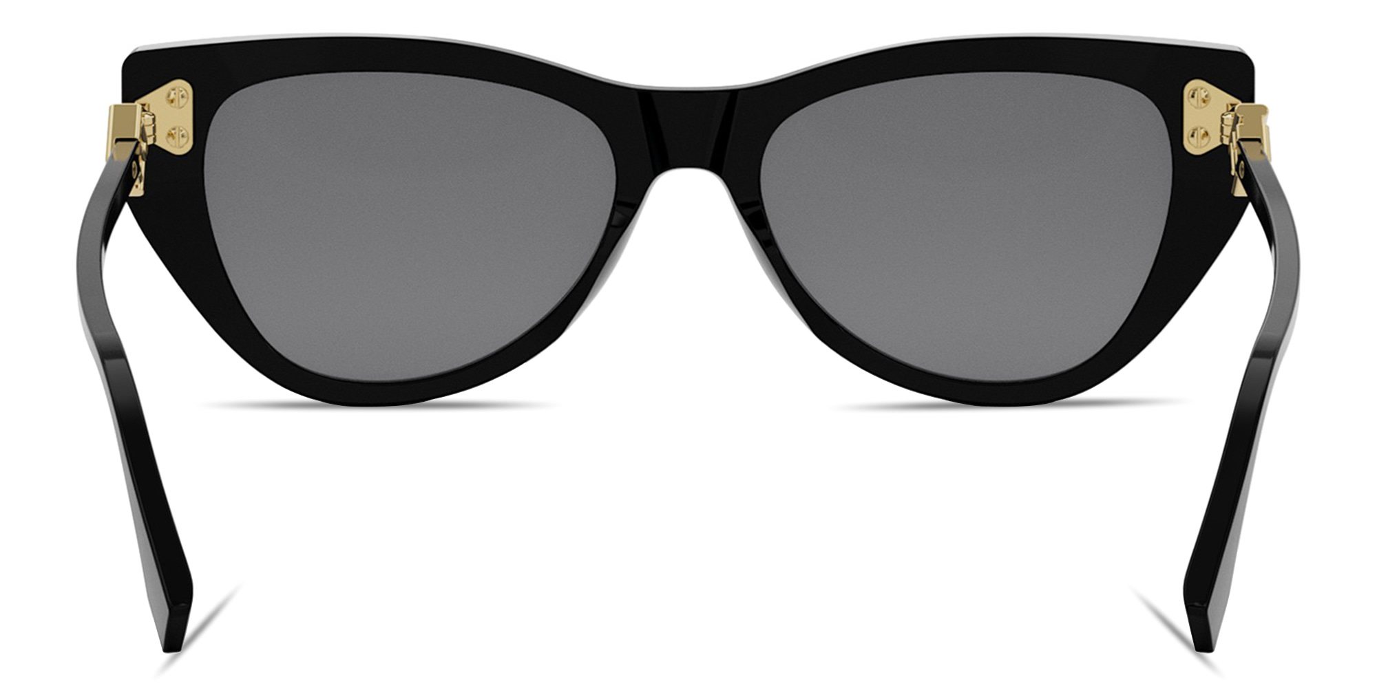 Shop FENDI FF Diamonds Black Cat-Eye Sunglasses in Black online.