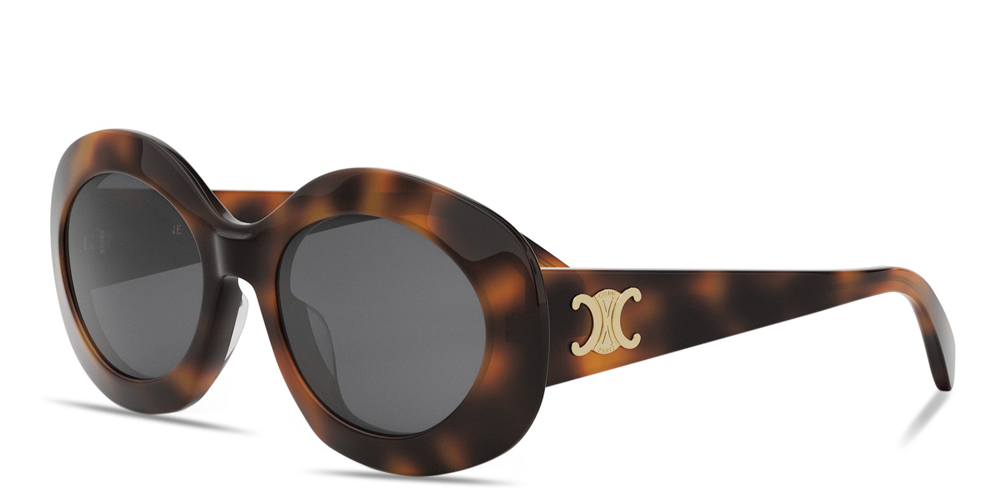 Buy CELINE Triomphe Havana Round Sunglasses Online MAGRABi UAE