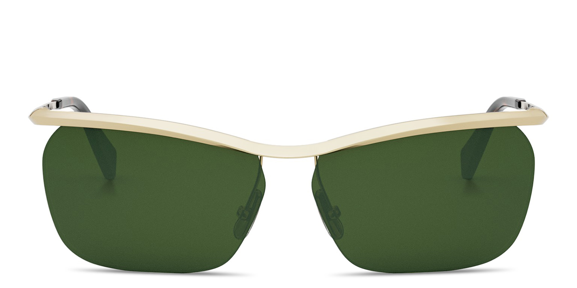 Shop CELINE Metal Gold Irregular Sunglasses in Gold online.