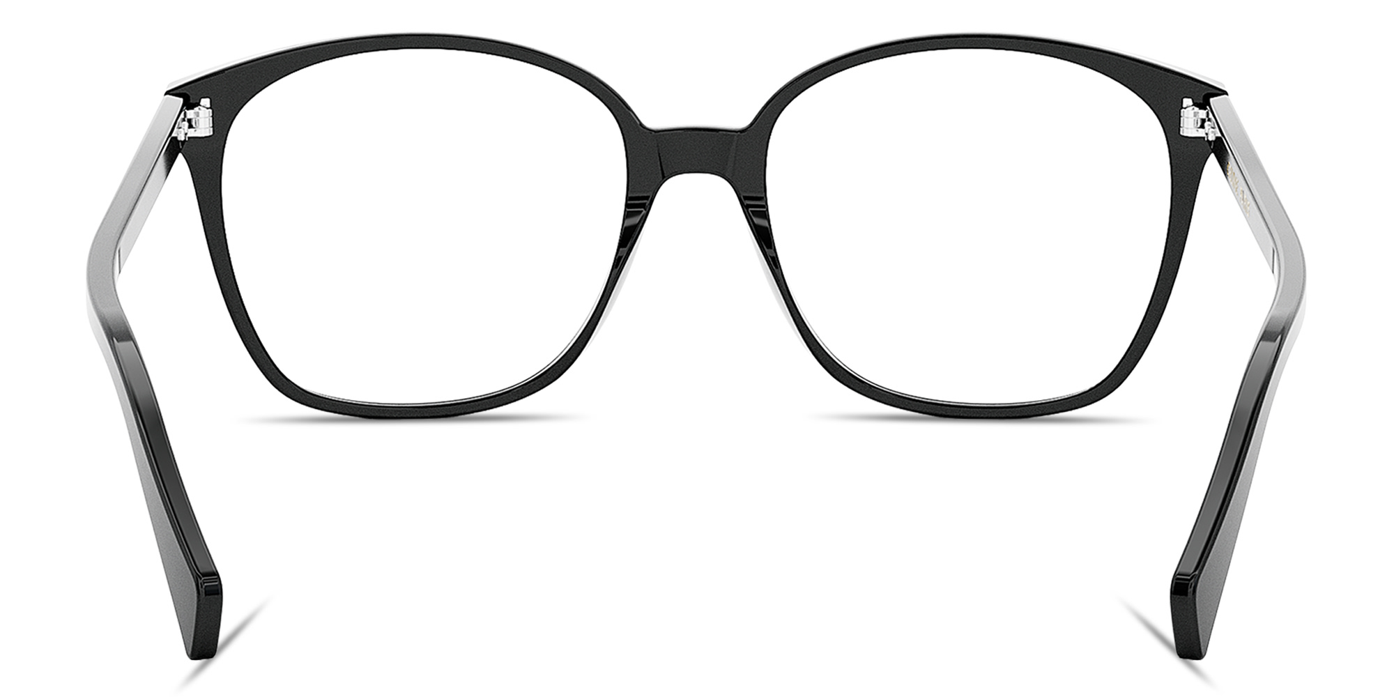Shop CELINE CELINE Thin Geometric Eyeglasses in Black online.
