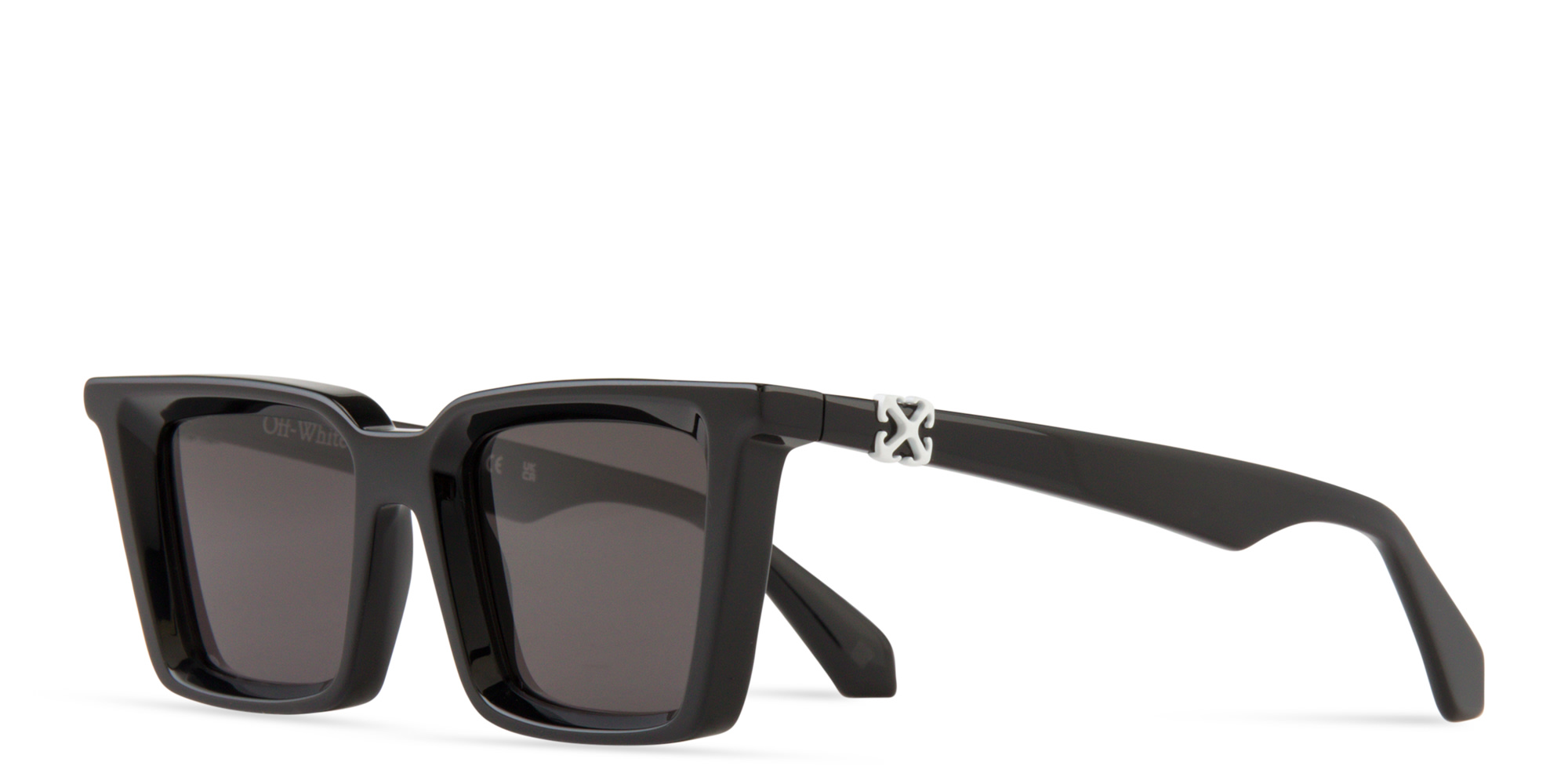 Shop OFF WHITE Dalton Unisex Rectangle Sunglasses in Black online.