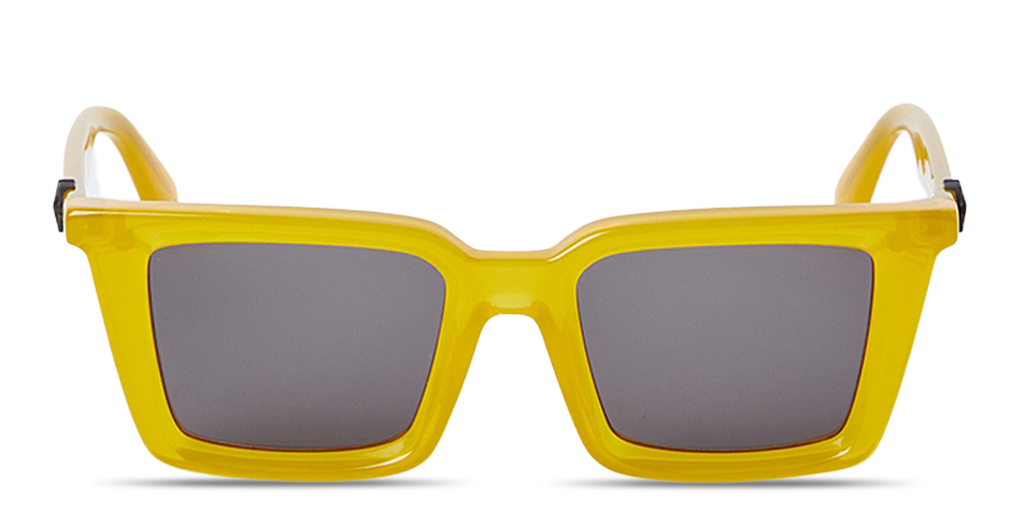 OFF WHITE Dalton Unisex Rectangle Sunglasses in Yellow – Product Photo 1