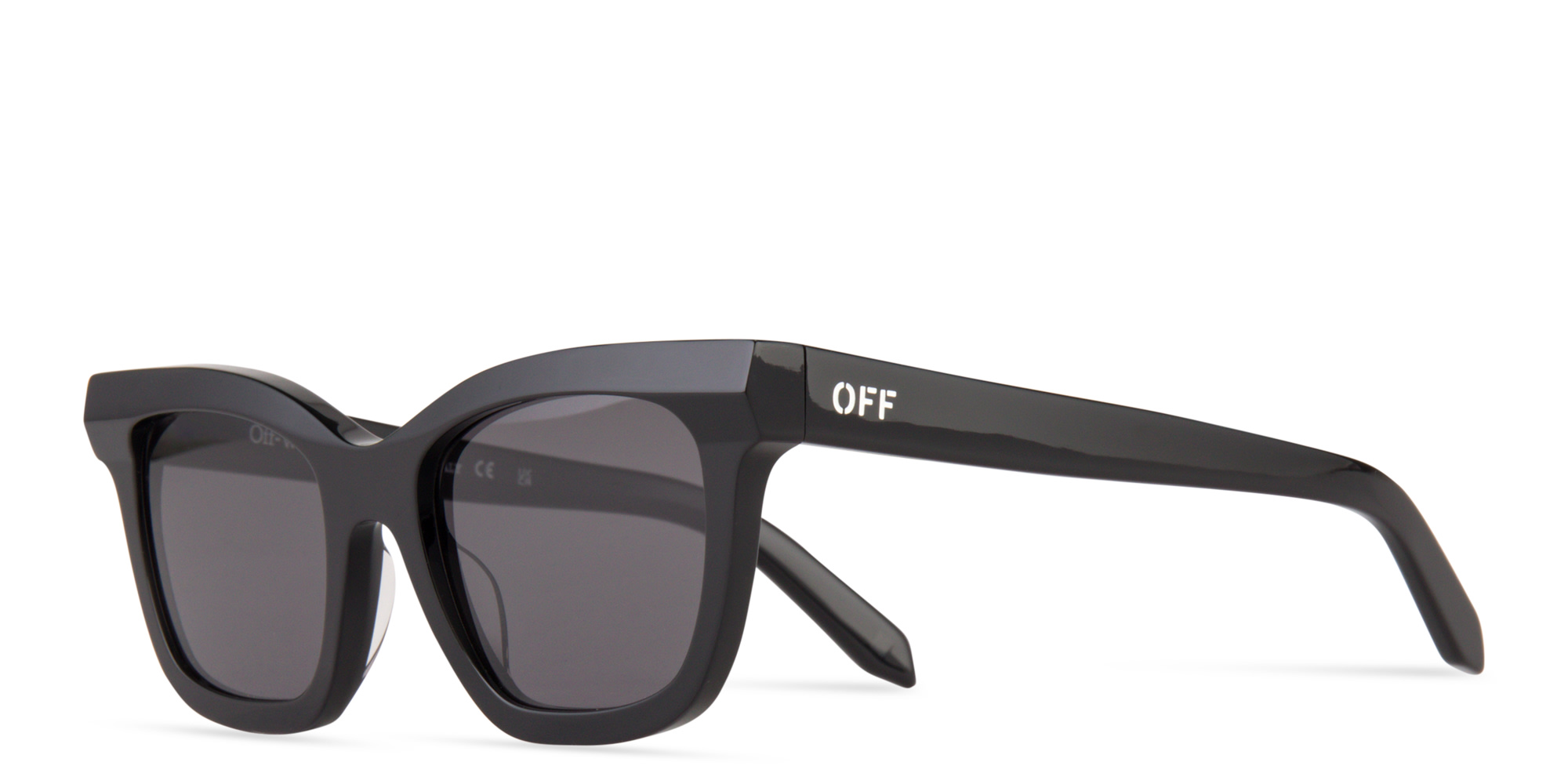 Shop OFF WHITE Lincoln Unisex Cat-Eye Sunglasses in Black online.