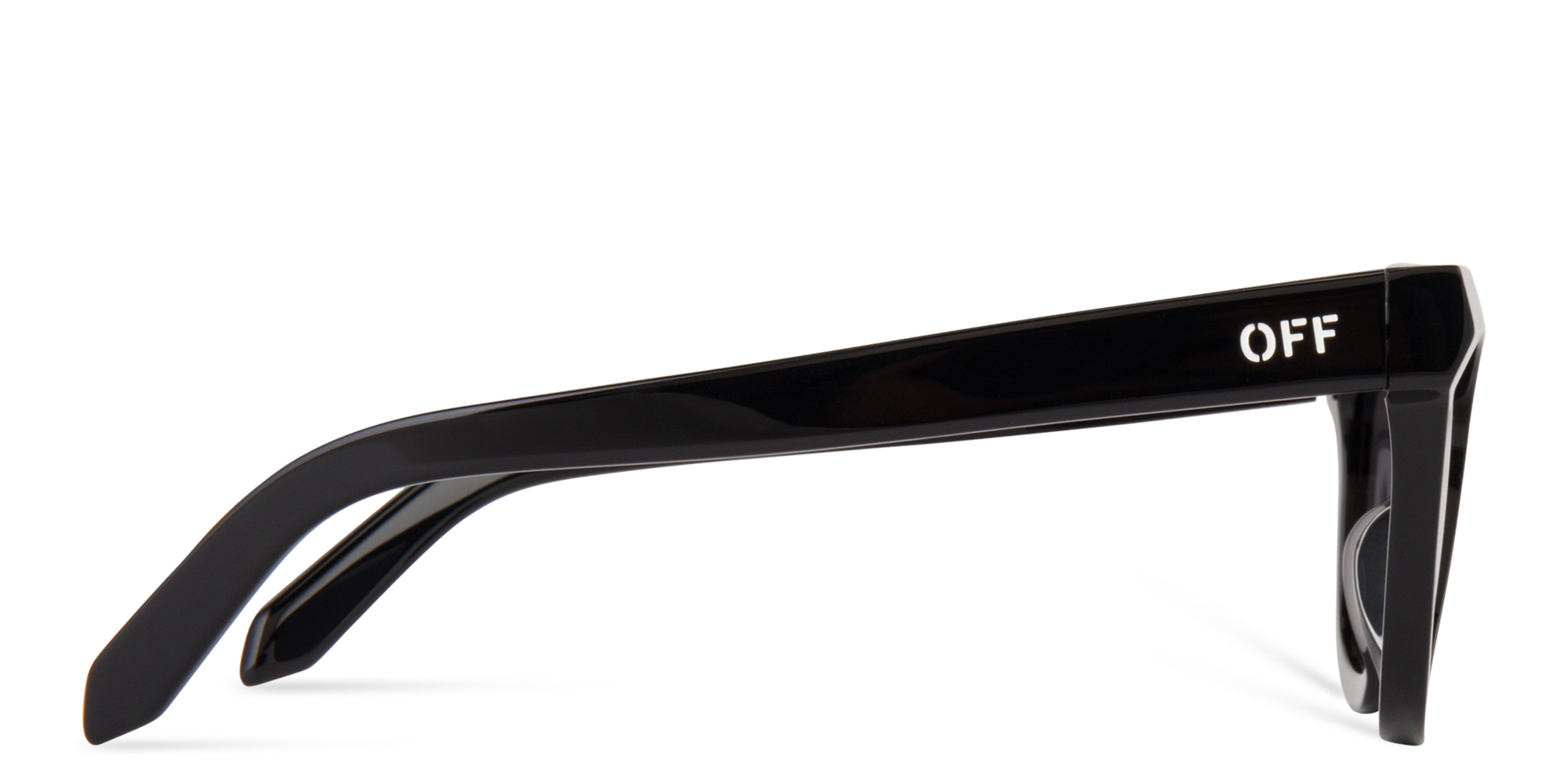 Shop OFF WHITE Lincoln Unisex Cat-Eye Sunglasses in Black online.