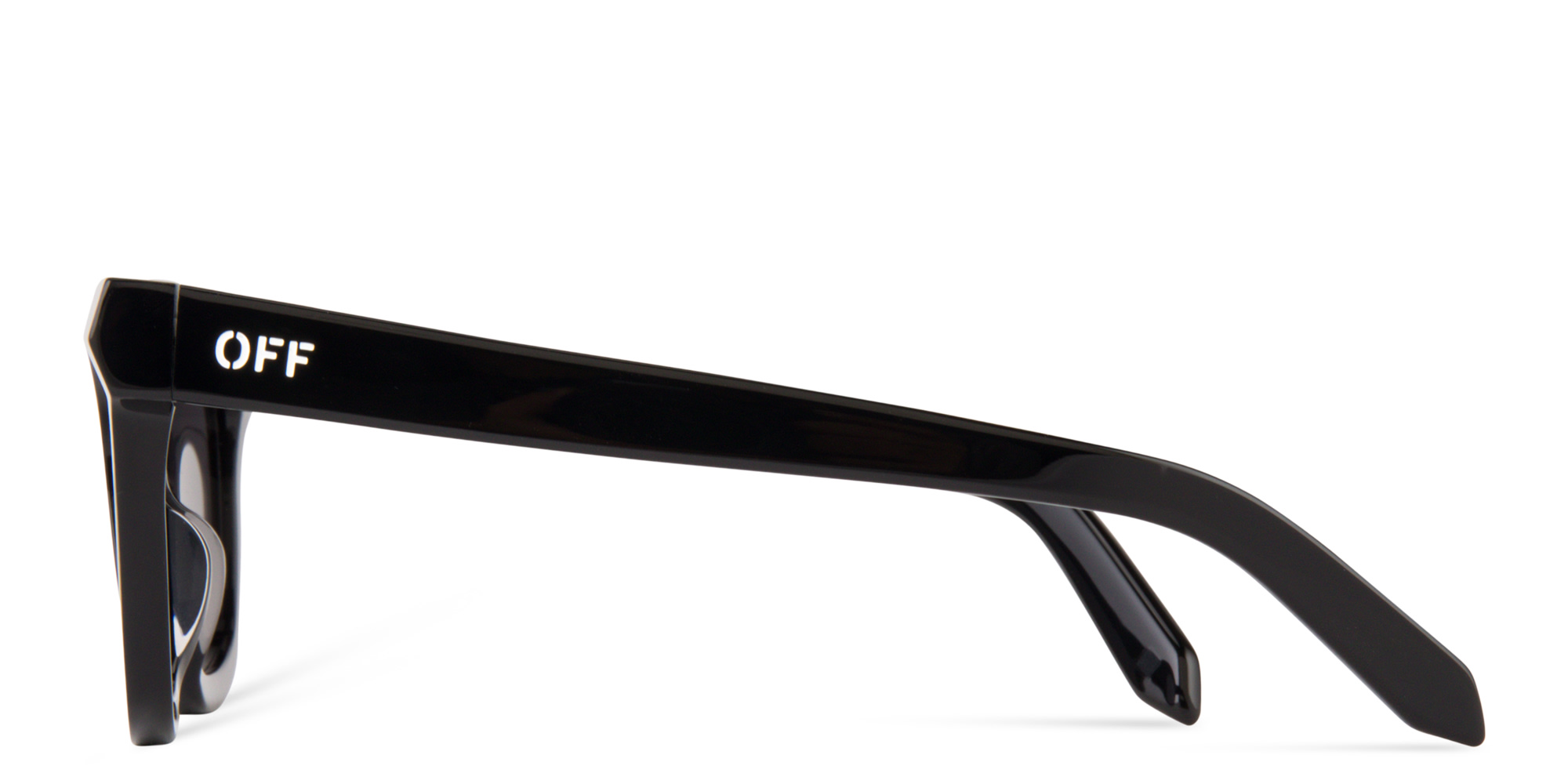 Shop OFF WHITE Lincoln Unisex Cat-Eye Sunglasses in Black online.