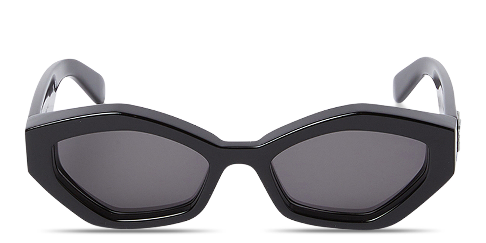 OFF WHITE Hilo Unisex Irregular Sunglasses in Black – Product Photo 1