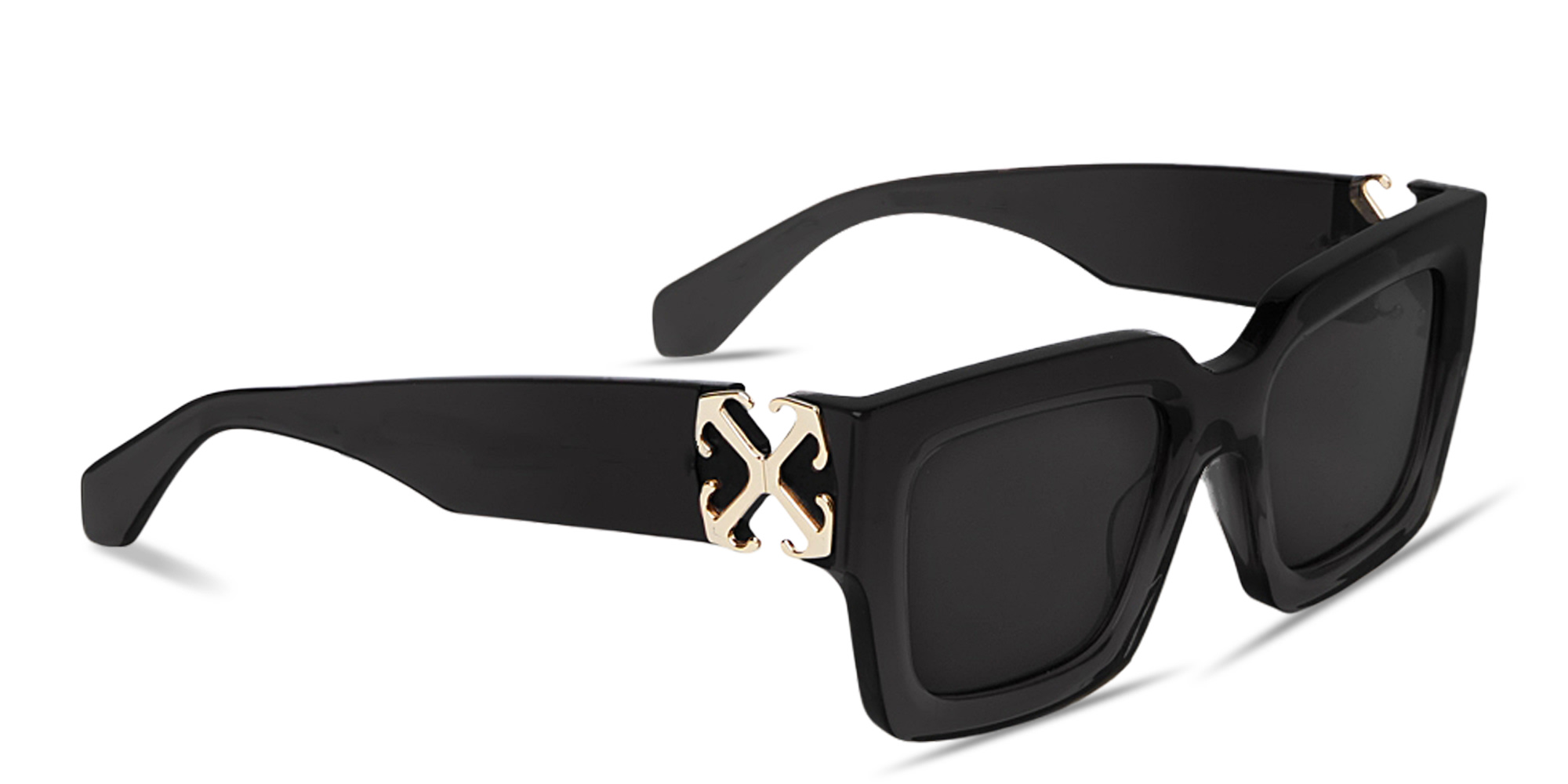 Shop OFF WHITE Mystic Unisex Square Sunglasses in Black online.