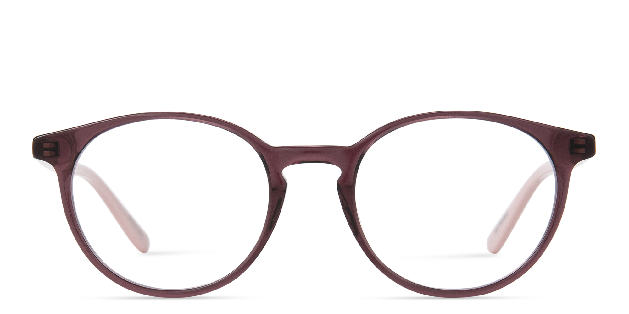 Shop EYE'M Kids Panthos Eyeglasses in Transparent Brown online.