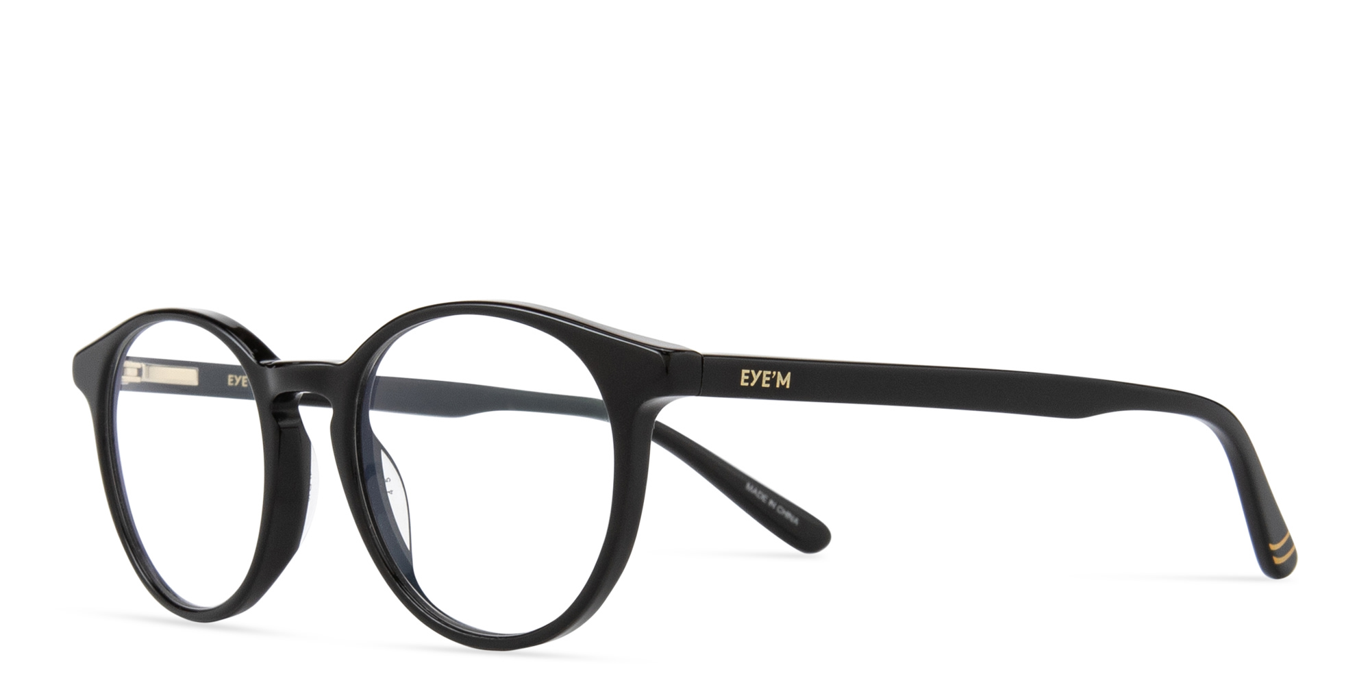 Shop EYE'M Kids Panthos Eyeglasses in Black online.