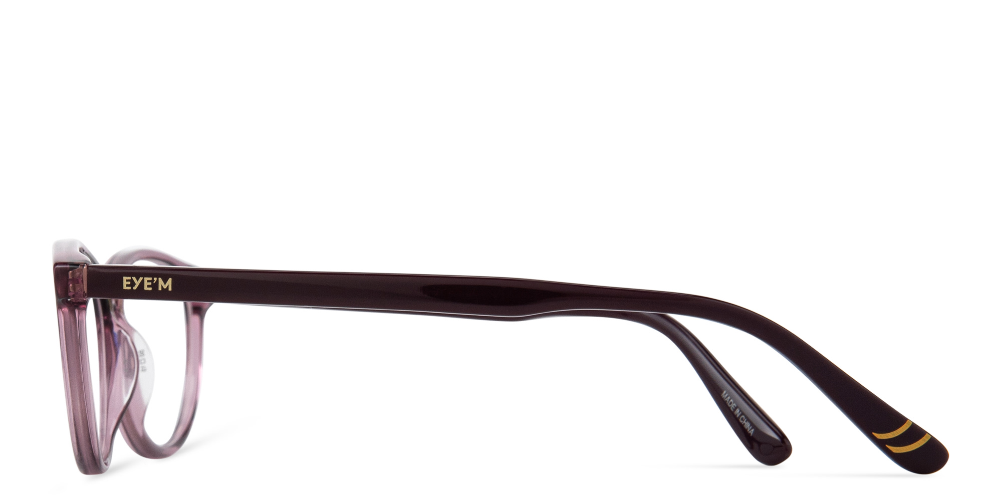 Shop EYE'M Kids Cat-Eye Eyeglasses in Transparent Pink online.