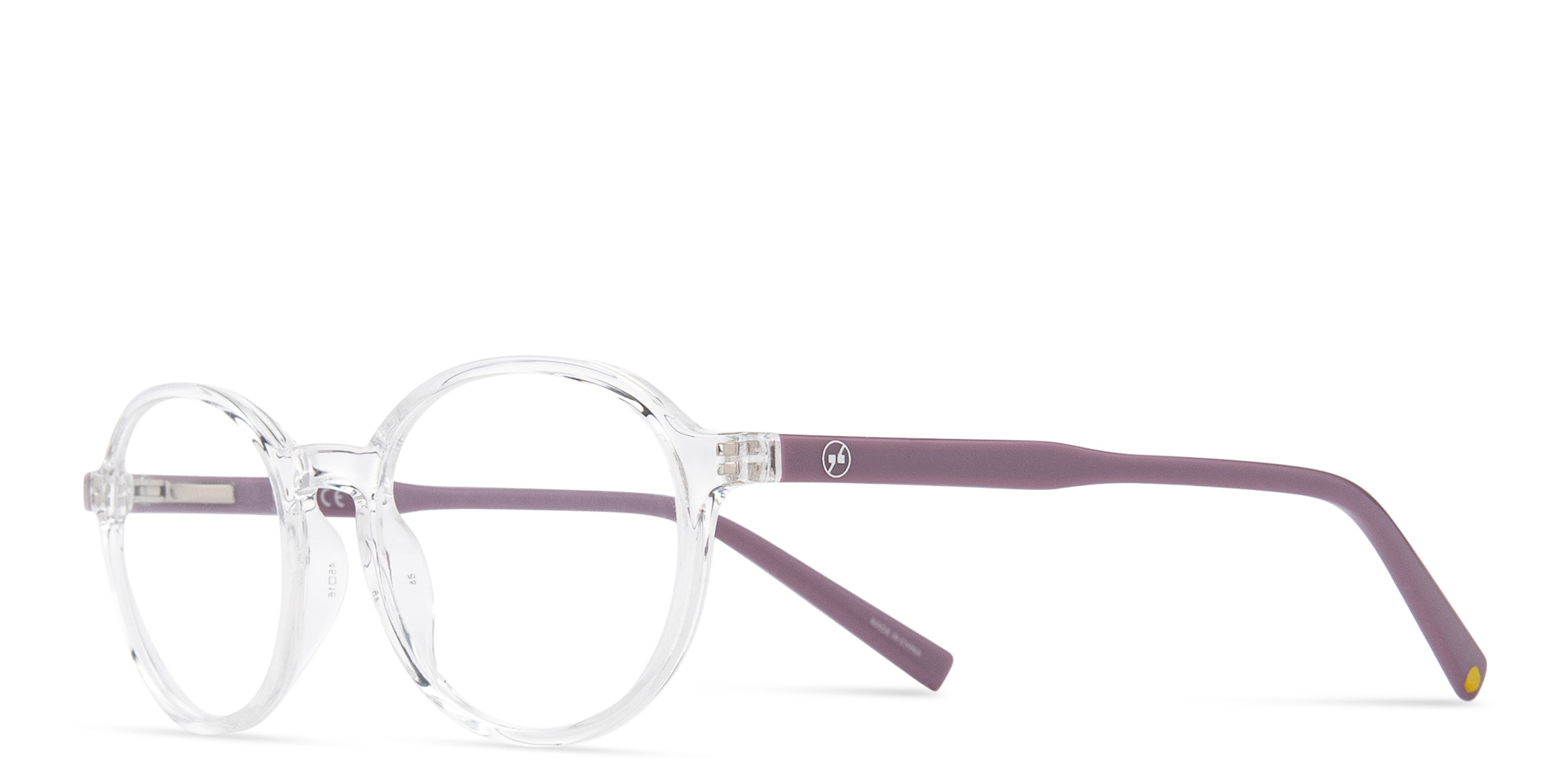 Shop EYE'M Kids Panthos Eyeglasses in Clear online.