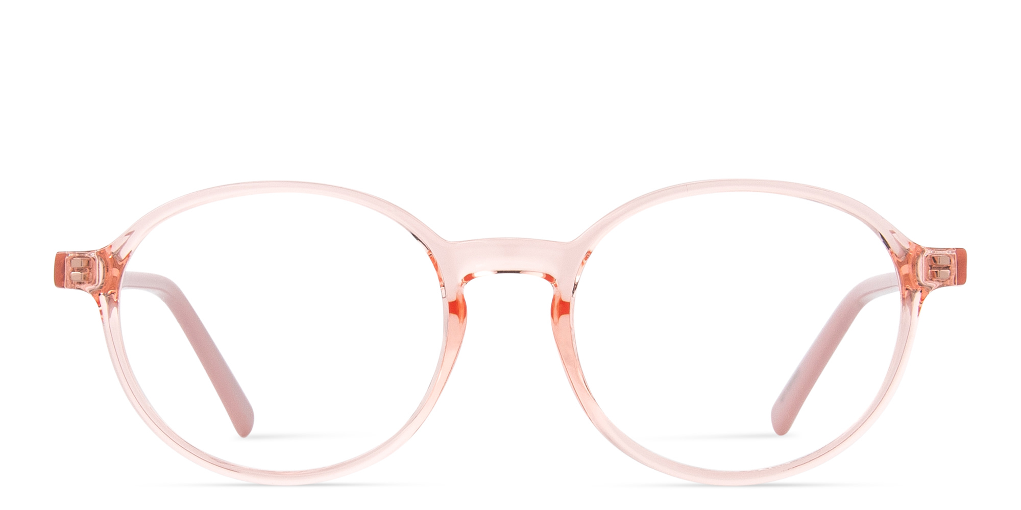 Shop EYE'M Kids Panthos Eyeglasses in Transparent Orange online.