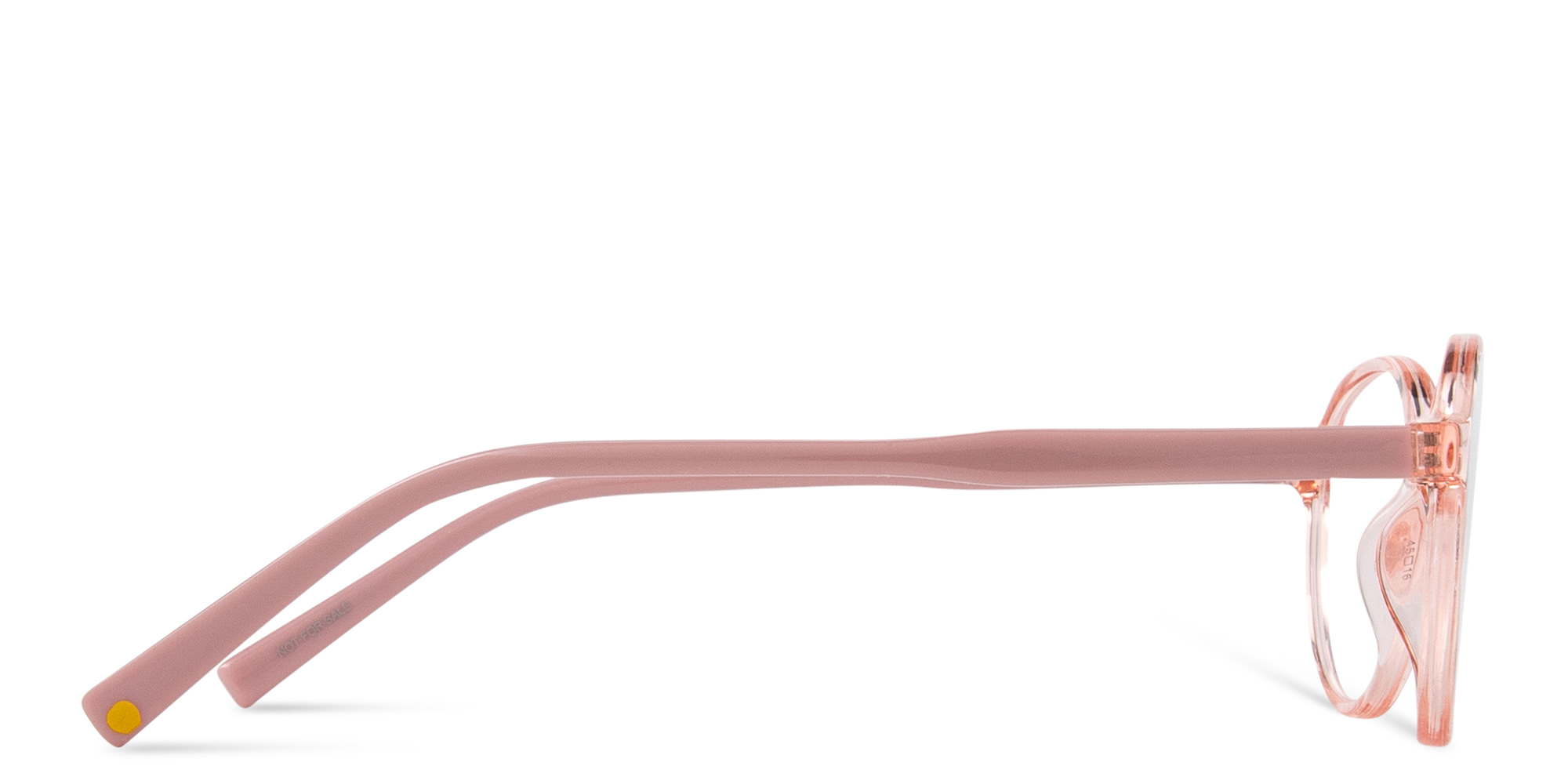 Shop EYE'M Kids Panthos Eyeglasses in Transparent Orange online.