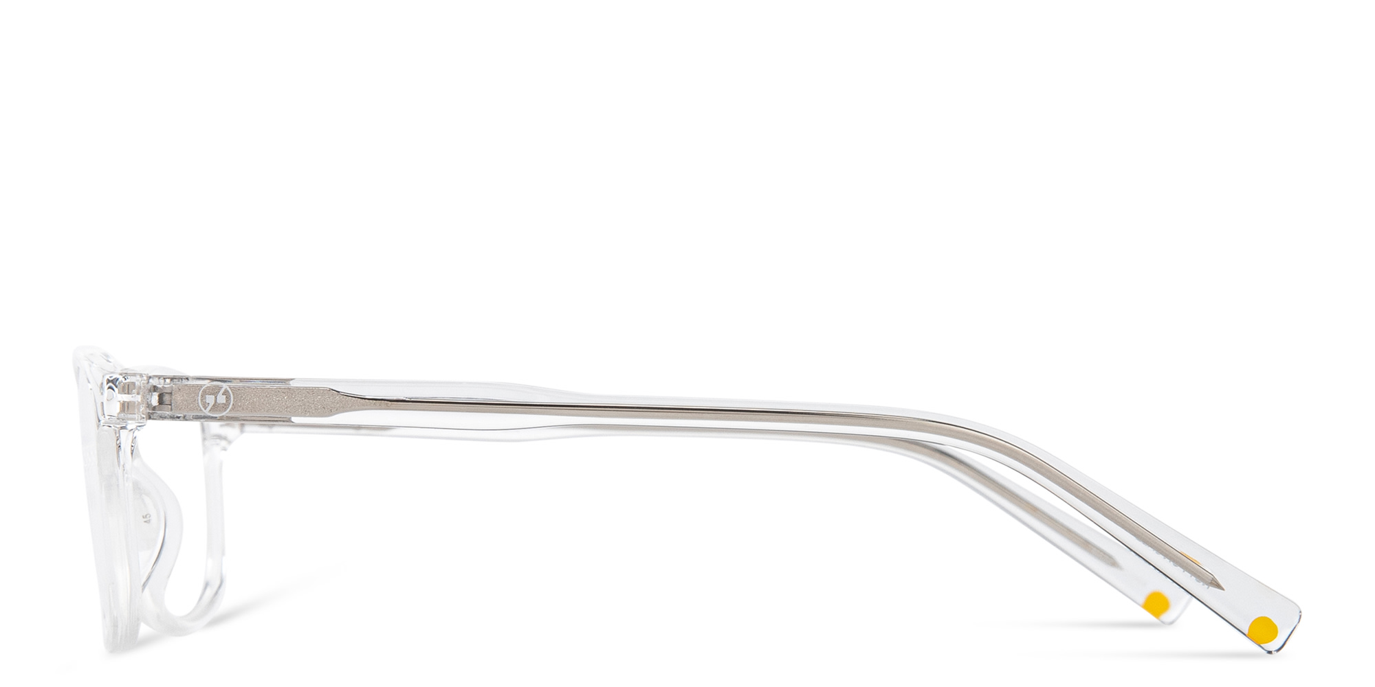 Shop EYE'M Kids Rectangle Eyeglasses in Clear online.