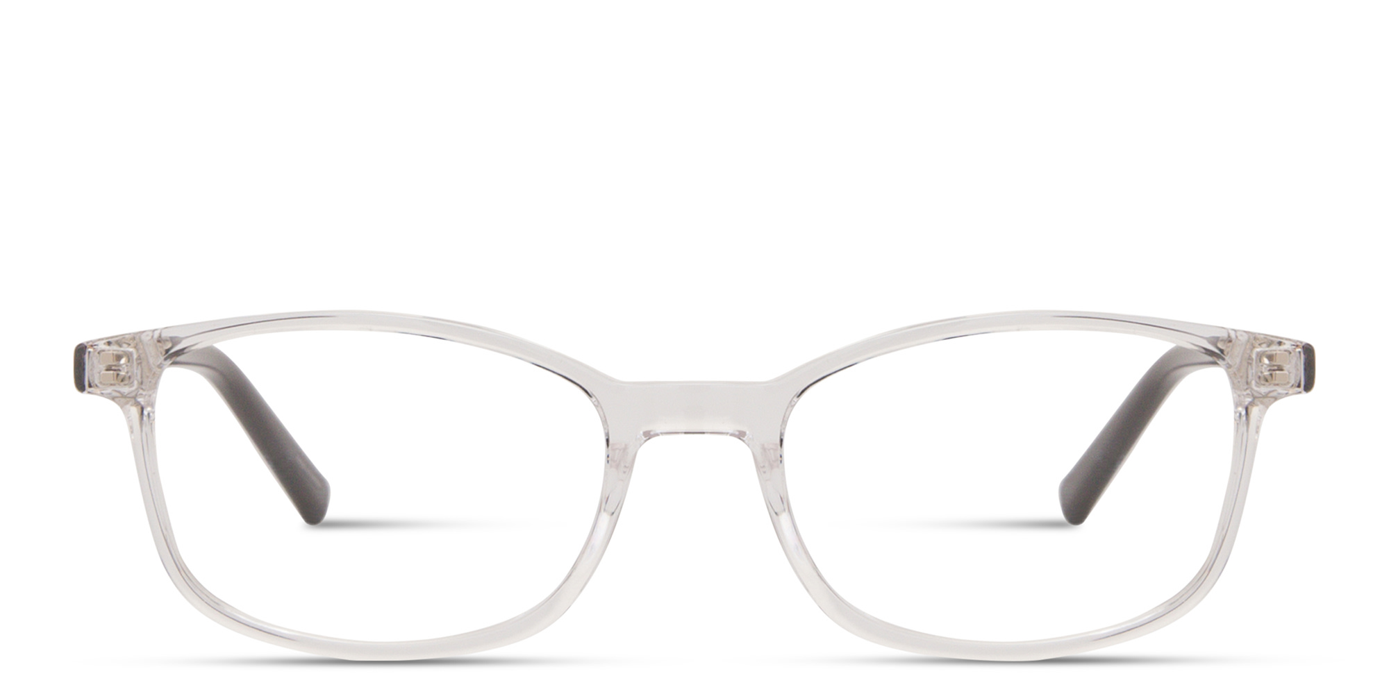 EYE'M Kids Rectangle Eyeglasses in Clear & Black – Product Photo 1
