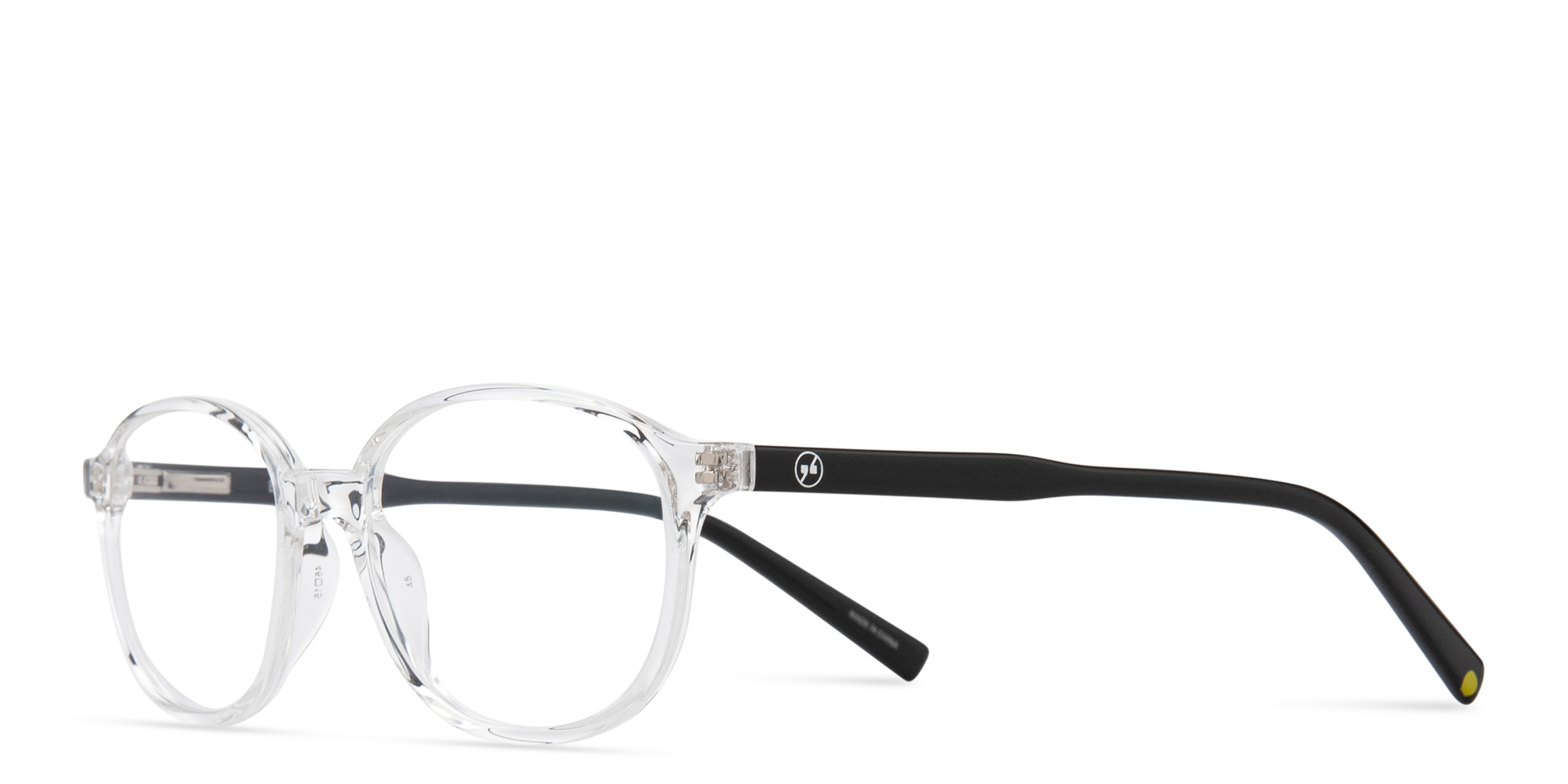Shop EYE'M Kids Square Eyeglasses in Clear online.