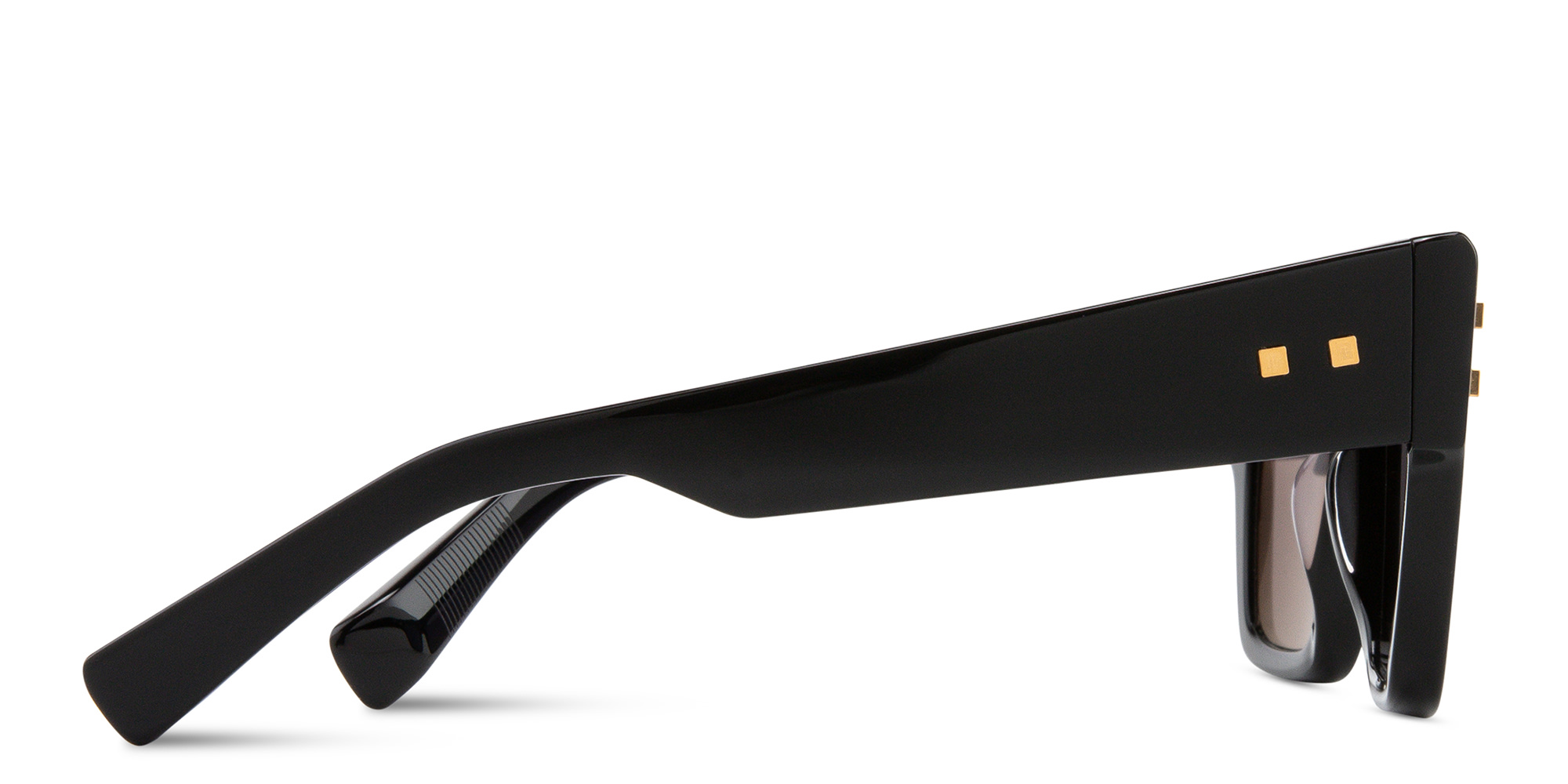 Shop BALMAIN B-Army Unisex Square Sunglasses in Black online.