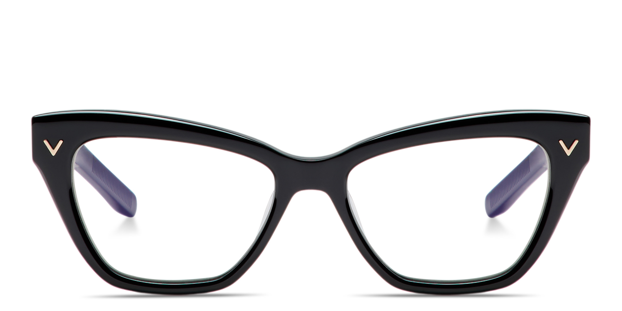 Shop VALENTINO V-Tale Cat-Eye Eyeglasses in Black online.