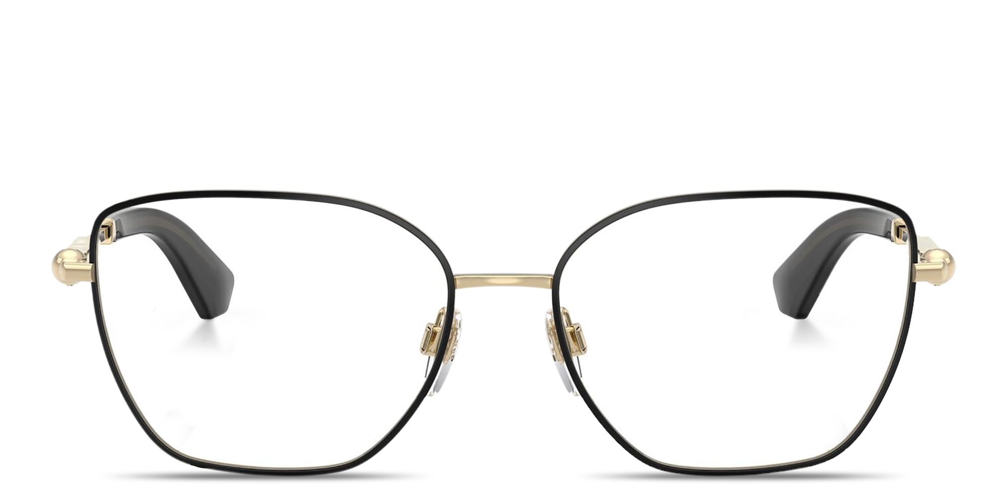 BURBERRY Engraved Logo Cat-Eye Eyeglasses in Black – Product Photo 1