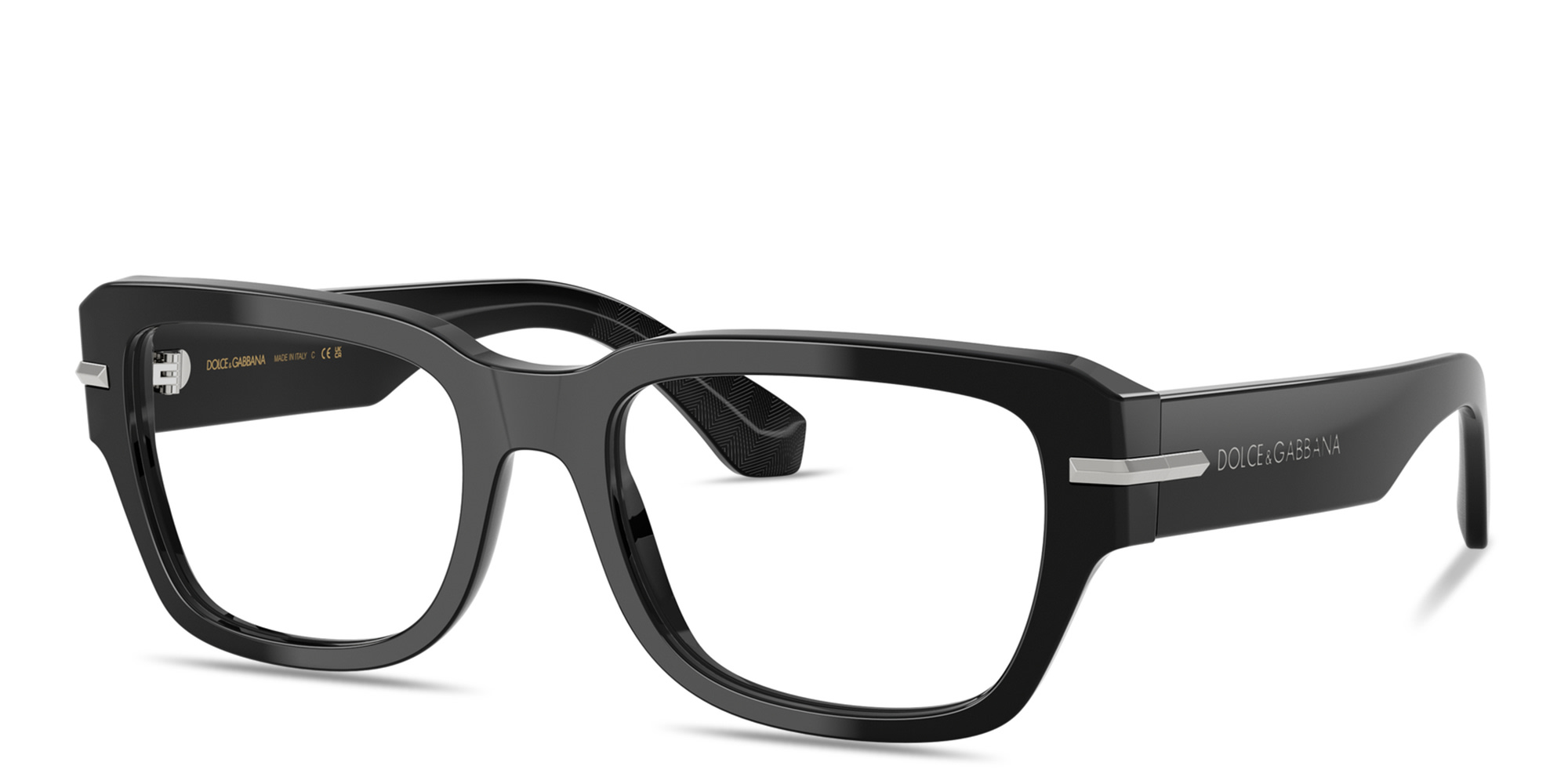 Dolce & Gabbana DNA Square Eyeglasses in Black – Product Photo 2