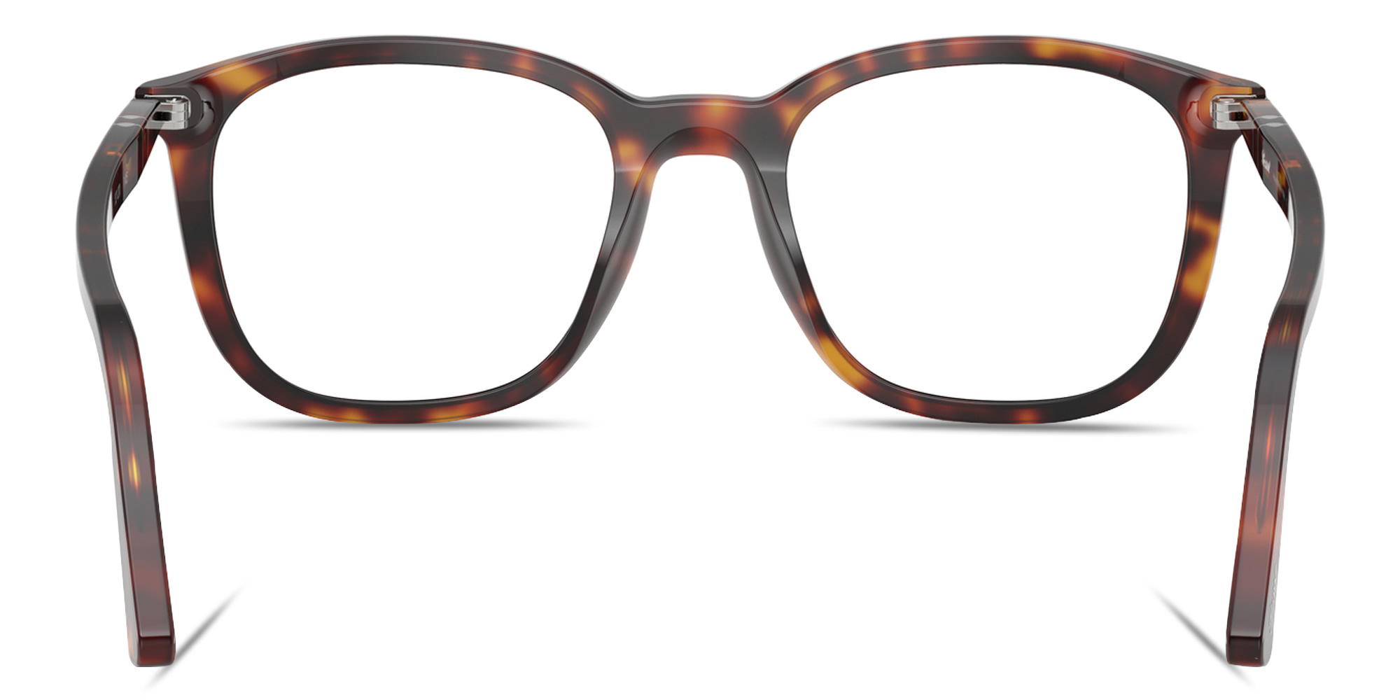 PERSOL Arrow Emblem Unisex Square Eyeglasses in Havana – Product Photo 4