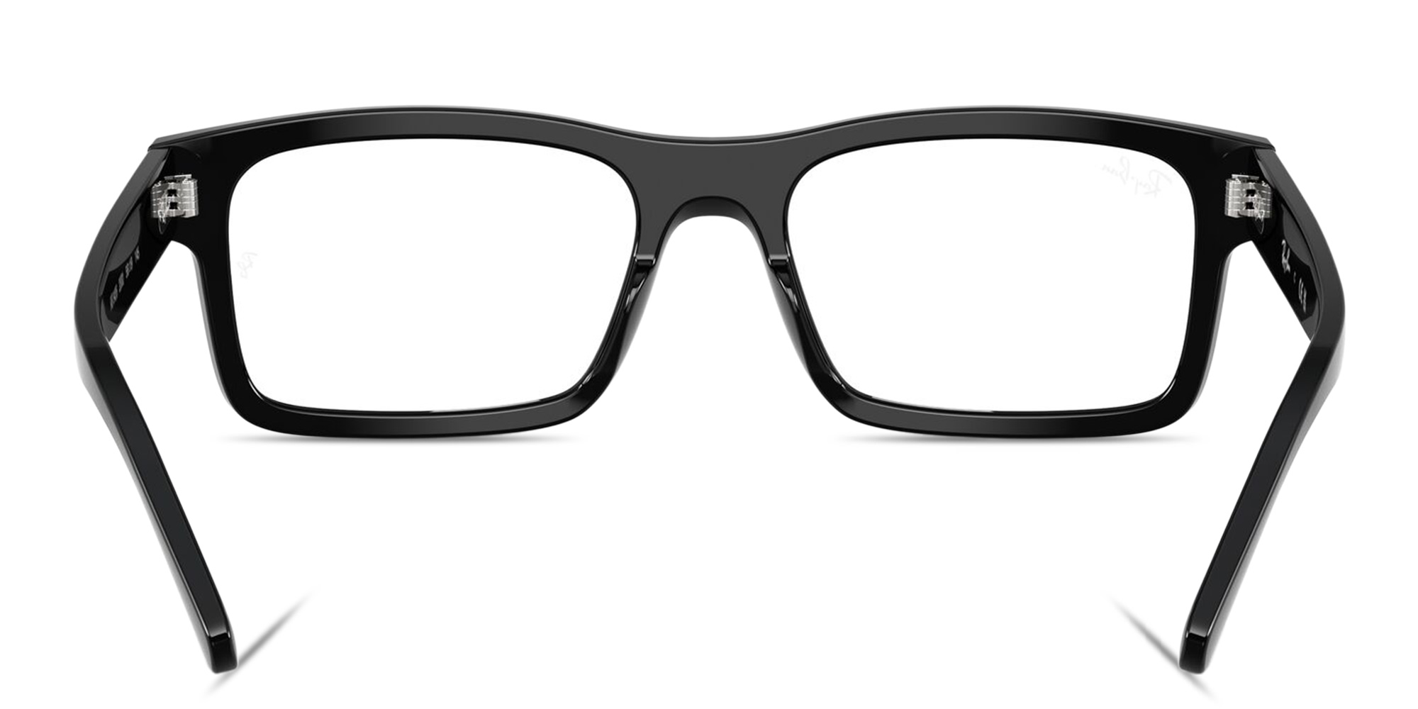 Shop Ray-Ban Optics Unisex Rectangle Eyeglasses in Black online.